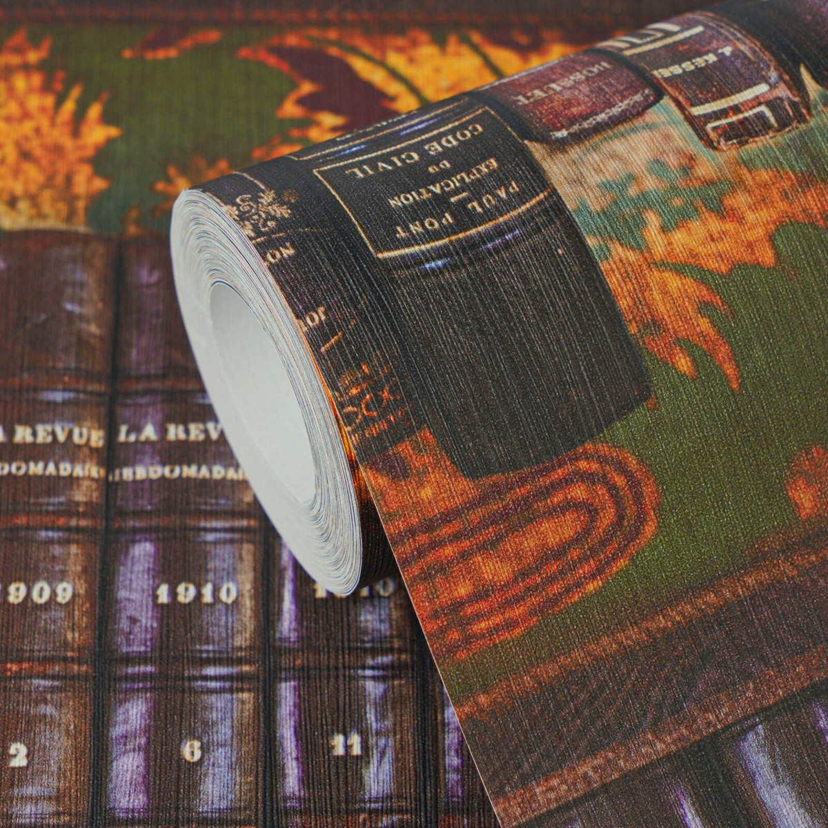 Papier peint Bibliothèque Livre Ancien brun - Pintwalls 3 d'A.S. Création ZOOM | Réf. AS-791876