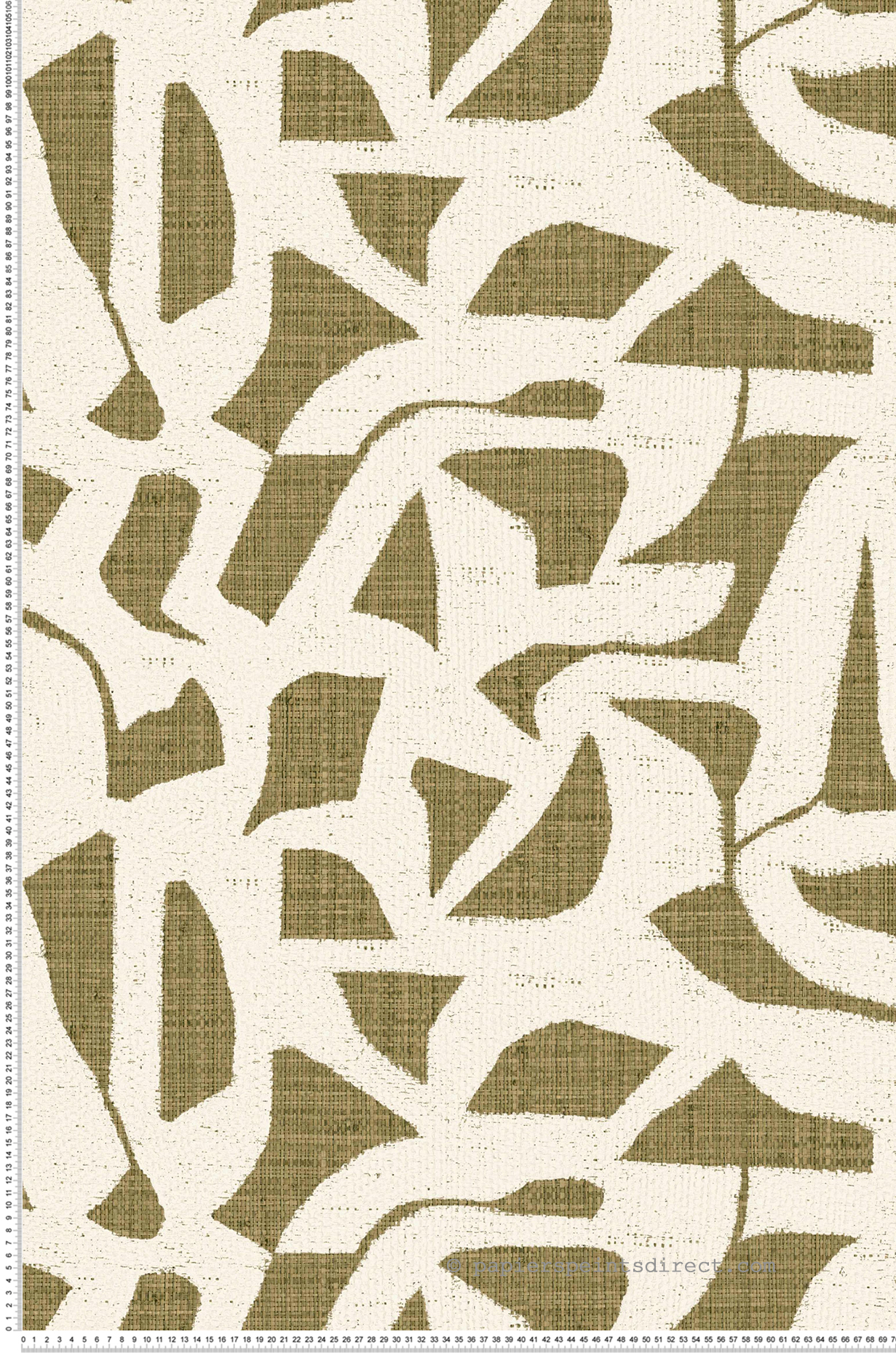 Papier peint Cannage Raphia Cana kaki - Modernismo de Casamance | Réf. CAS-76830712