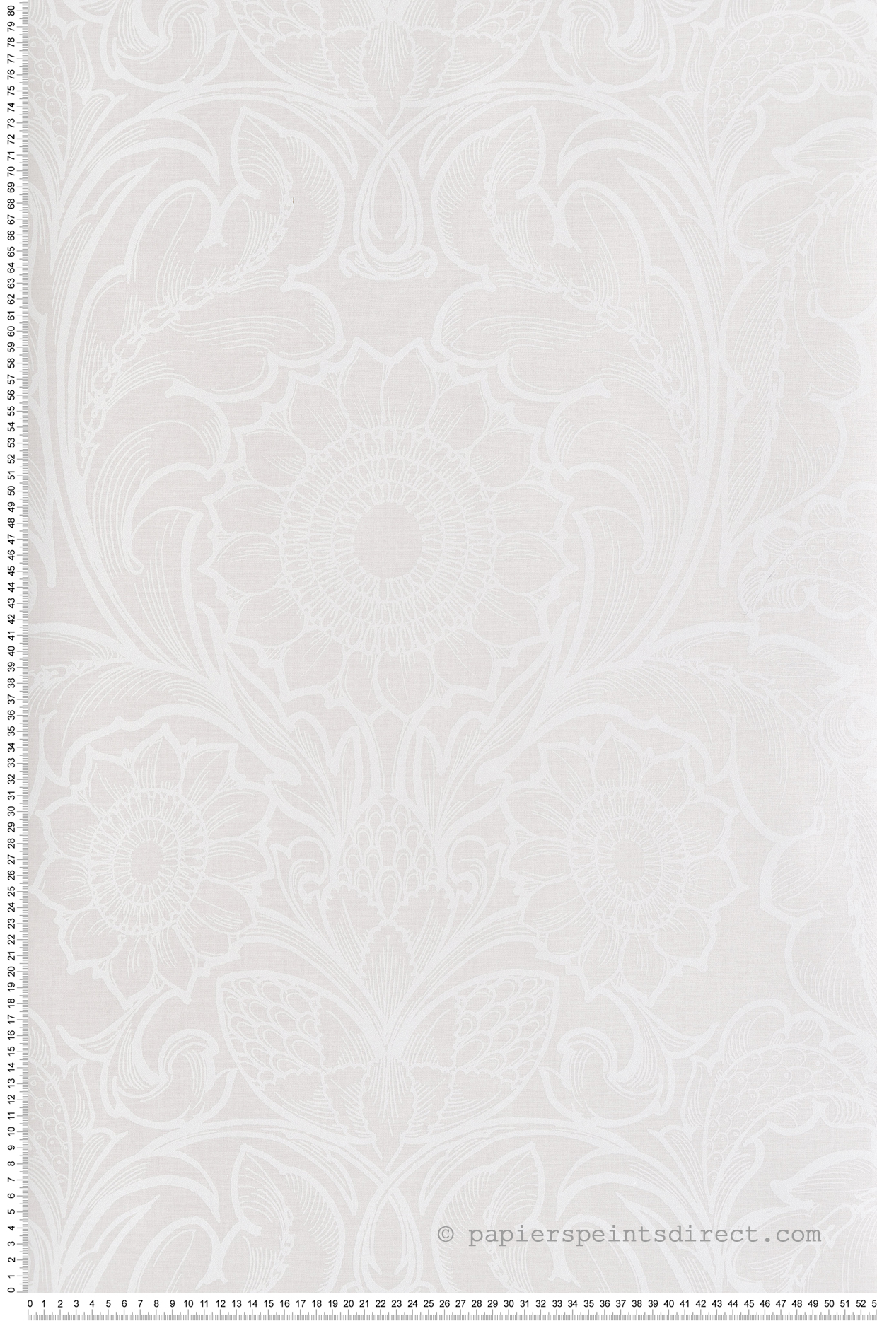 Papier peint Médaillon Tournesol Vintage écru - The Wall Llewelyn-Bowen de Lutèce | Réf. LTC-LB25150
