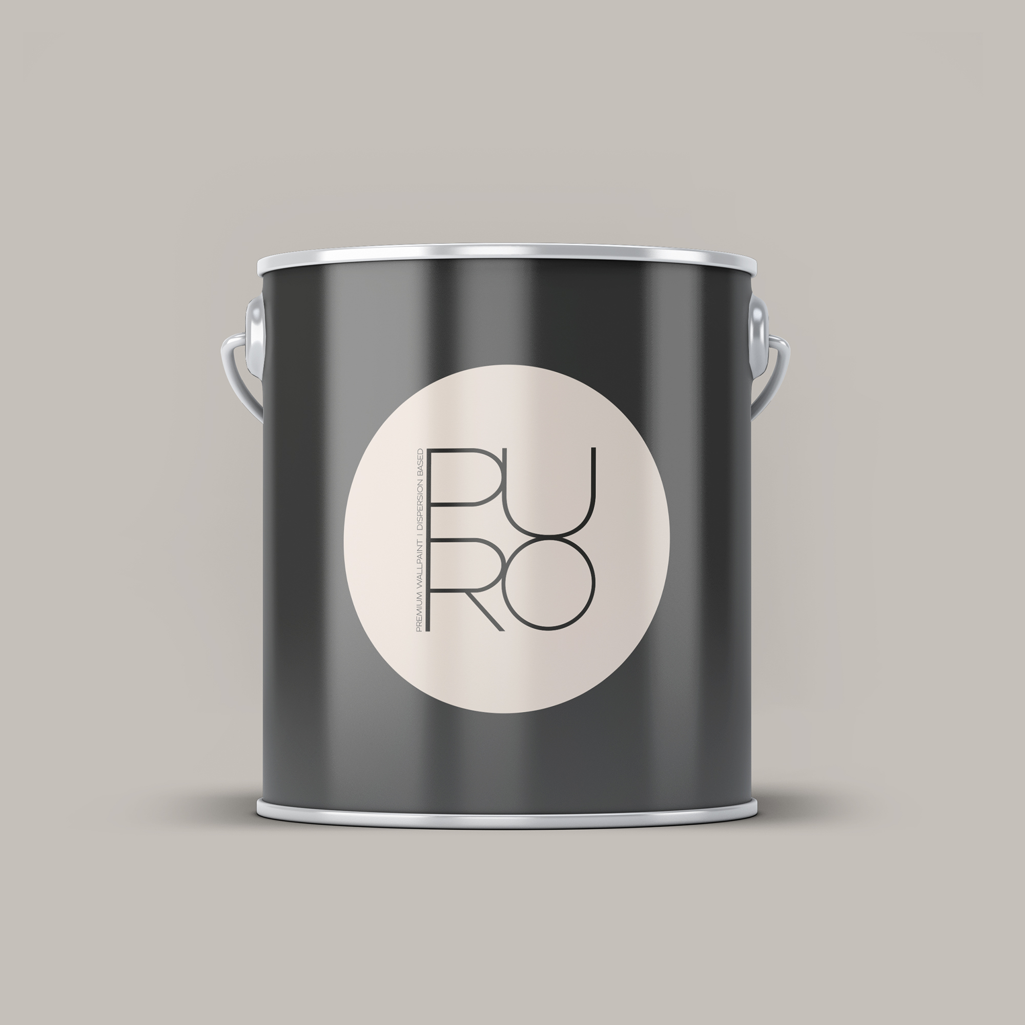 Image d'un pot de 2,5 litres de peinture Puro gris creamy grey  - c1011
