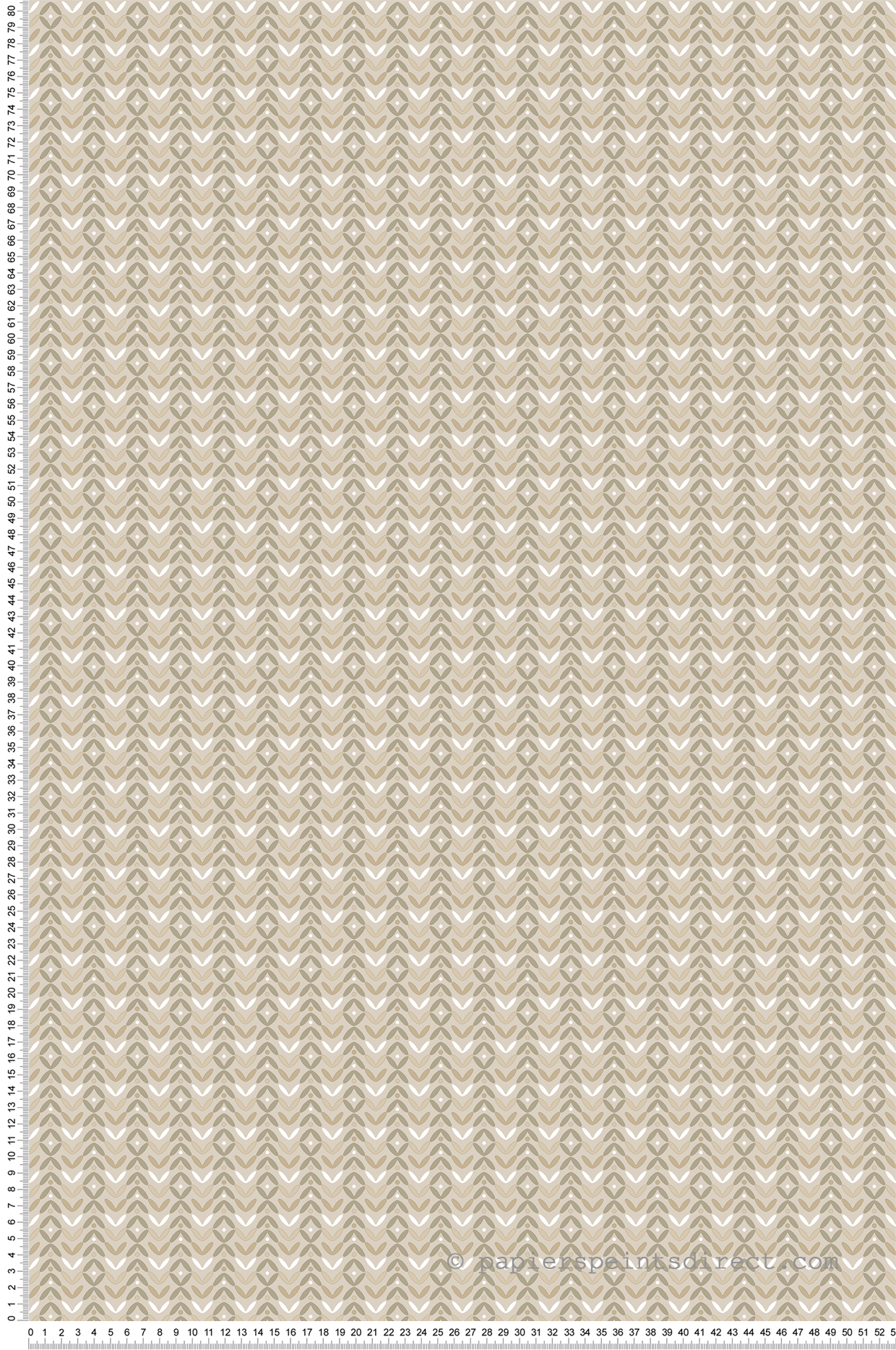 Papier peint Accent Géométrique beige - Mini Prints de Lutèce | Réf. LTC-G56706