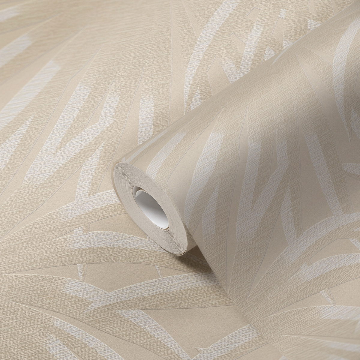 Papier peint Palme Grandiose beige lin - Casual Living d'A.S. Création AMB5| Réf. AS-393382