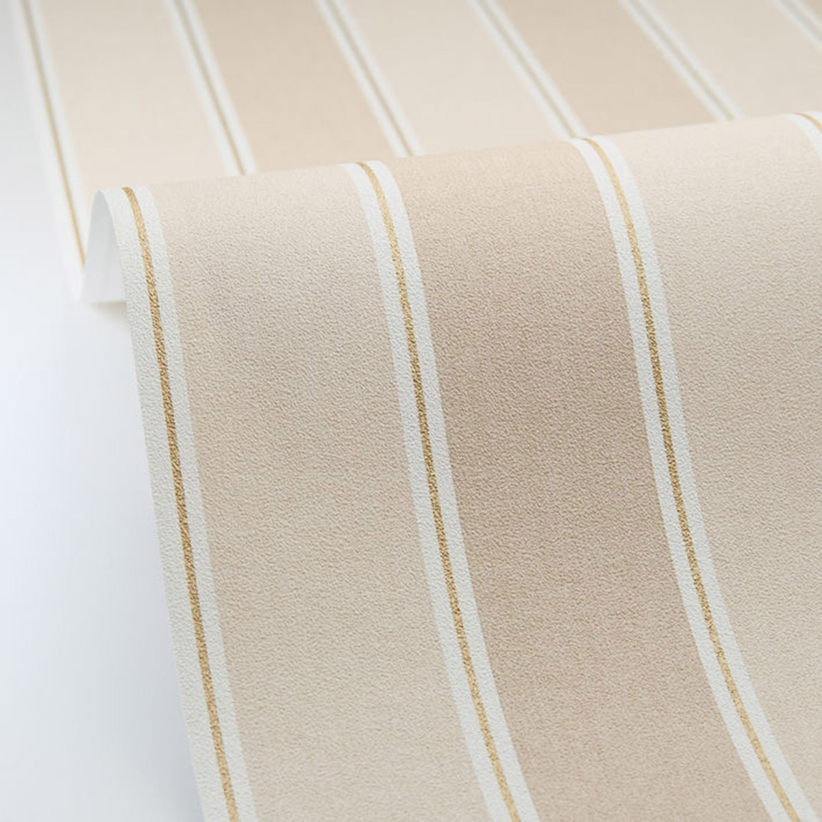 Papier peint Rayures Classique Vintage Lines beige doré - Line Up de Casélio AMBV | Réf. LNP106731020