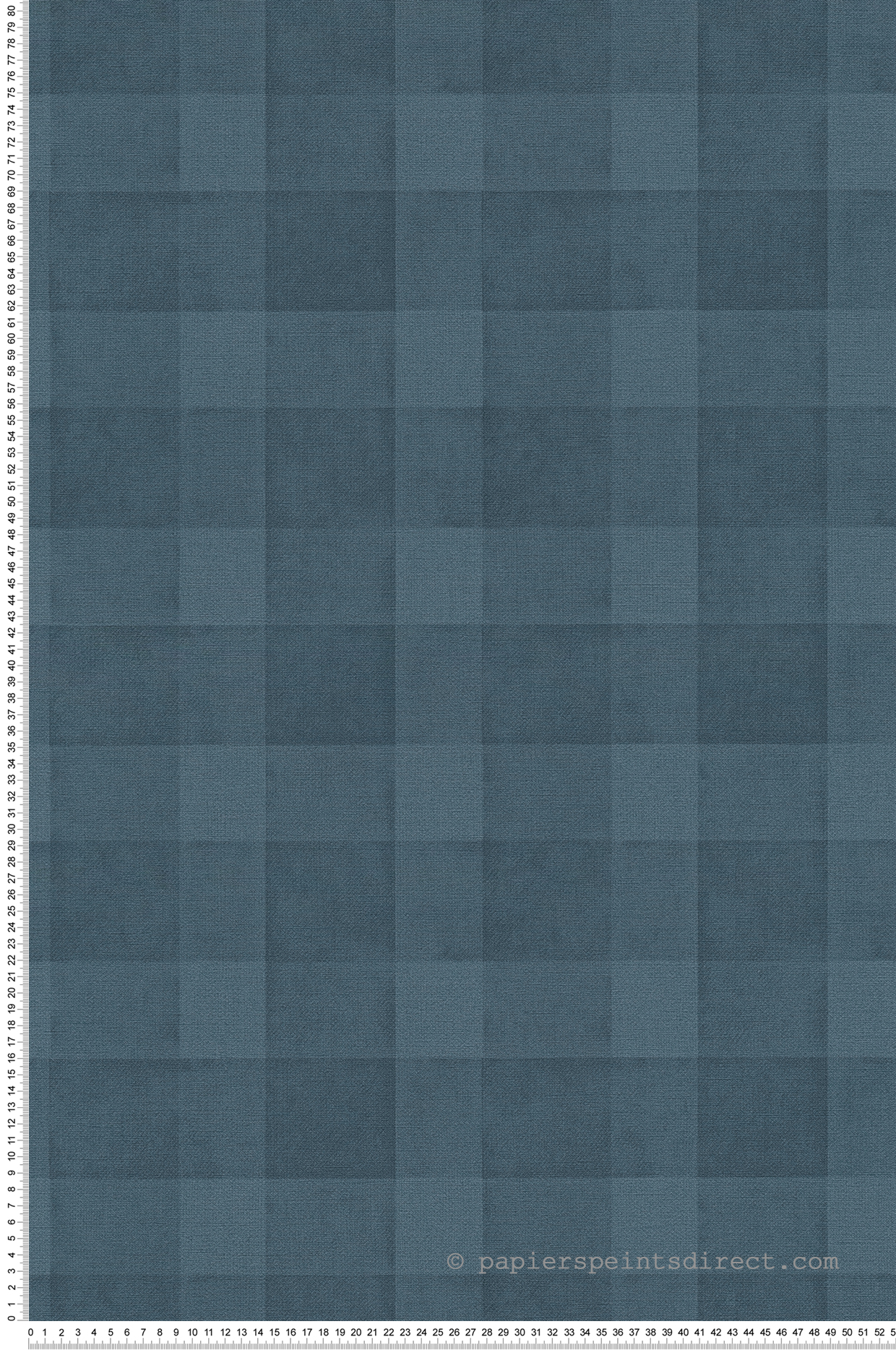 Papier peint Vichy Carreaux Toile bleu canard - Natural Living d'A.S. Création | Réf. AS-386642