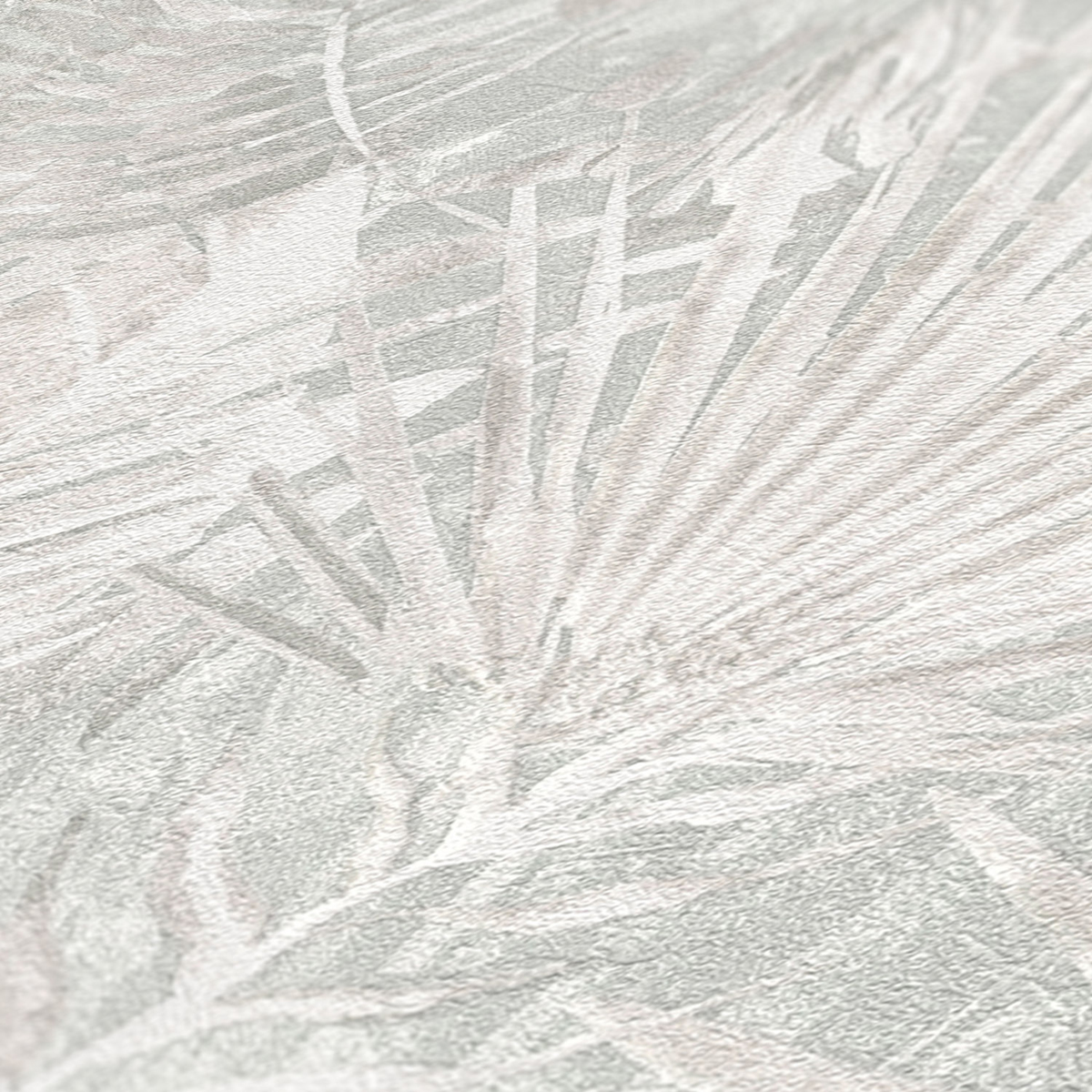 Papier peint Palmes Sumatra gris clair - Natural Living d'A.S. Création AMB5 | Réf. AS-386384