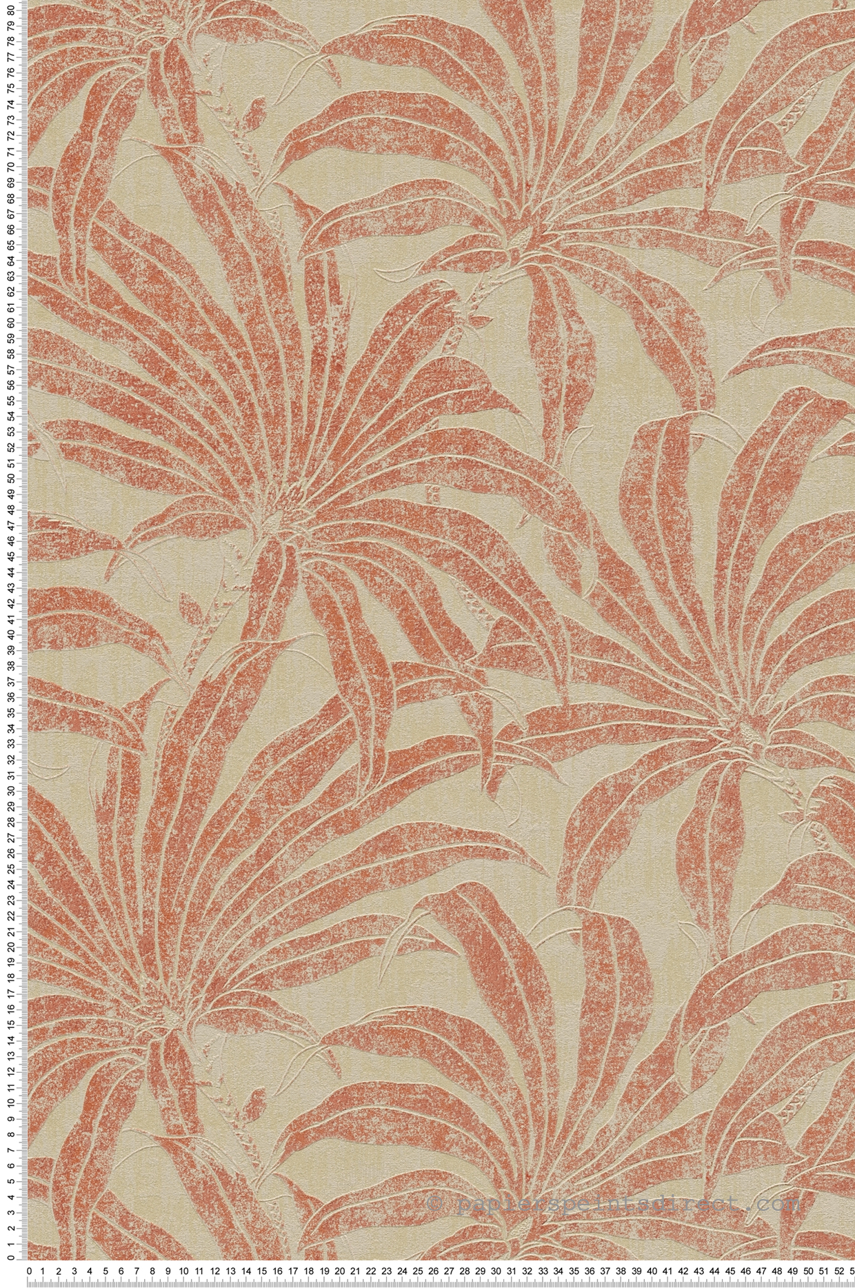 Papier peint Palmier Alizea beige terracotta doré - Jade 2 d'A.S. Création | Réf. AS-395013