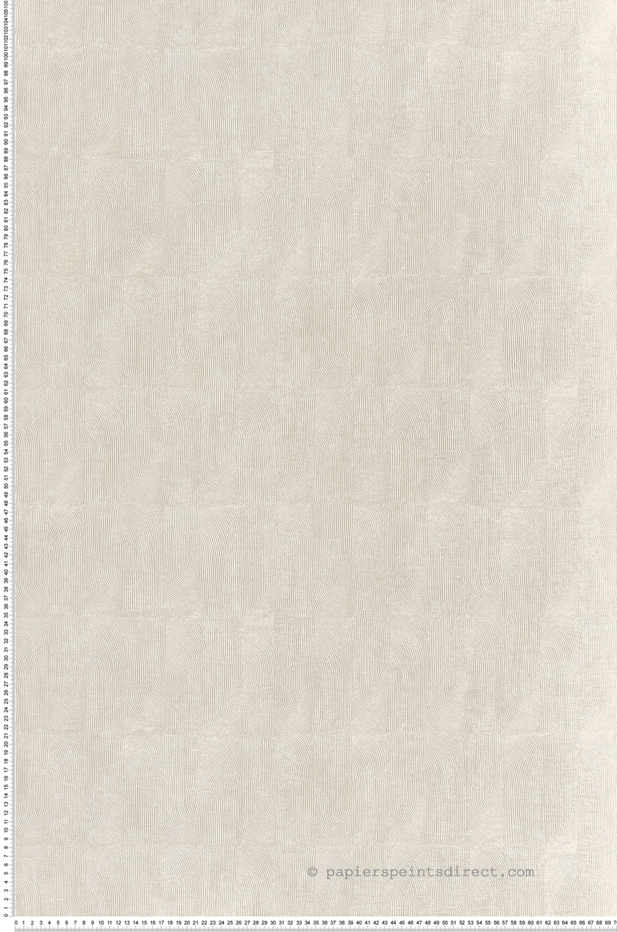 Papier peint Empreinte Argile Bizen ivoire - Cérame de Casamance | Réf. CAS-76091018