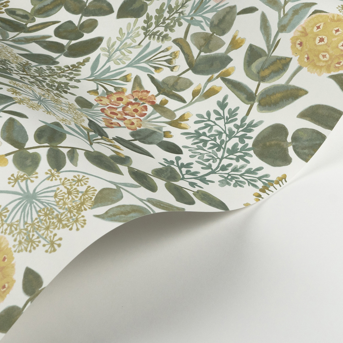 Papier peint Jardin Fleuri rose jaune - Soliflore de Casadéco AMBV | Réf. SOLI200314242