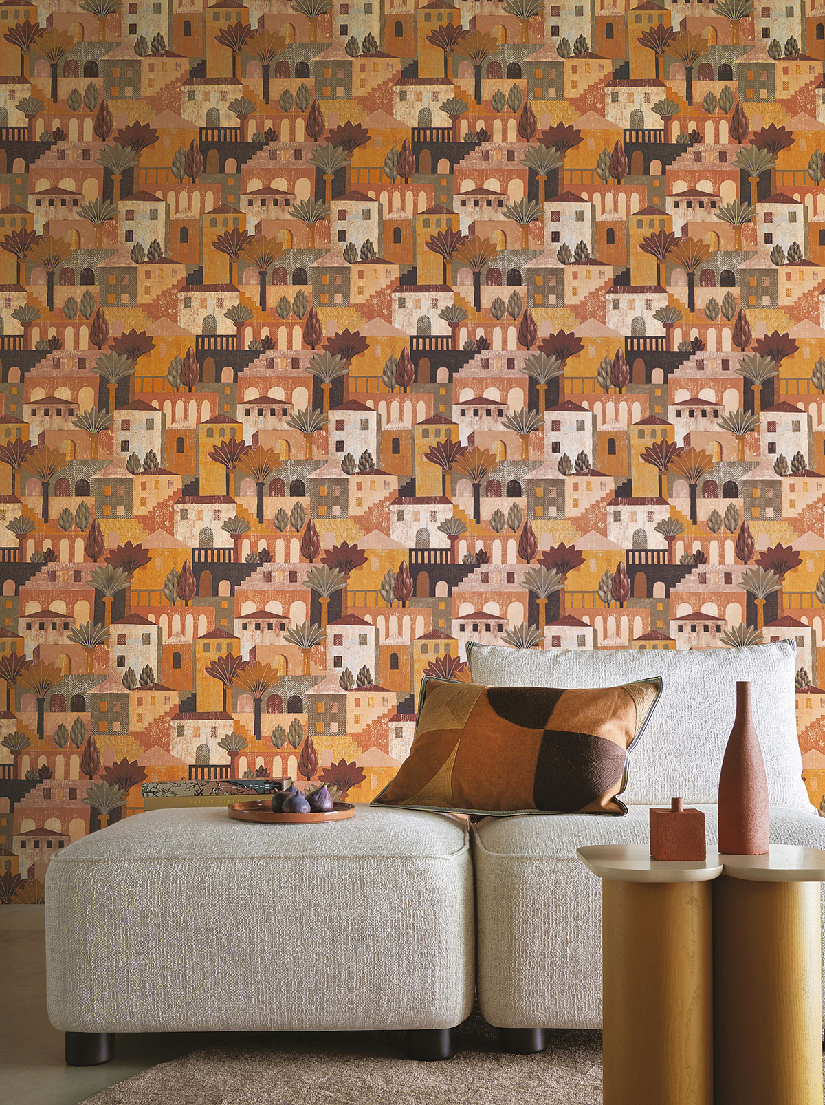 Papier peint Maison Monterosso terre de sienne - Aventura de Casamance | Réf. CAS-75541834