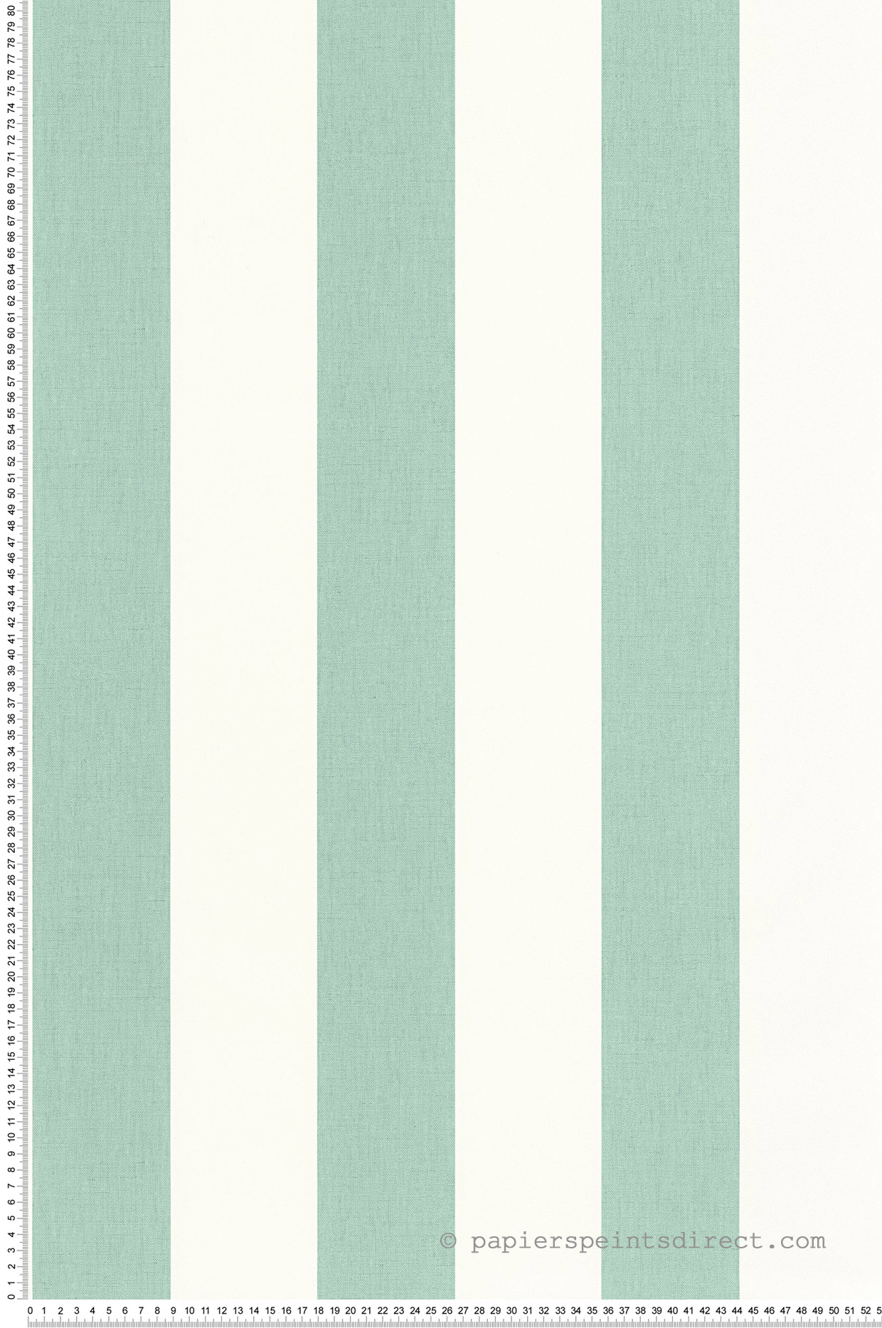 Papier peint Rayures Lin Lines vert d'eau - Basics de Casélio | Réf. BAI104047100