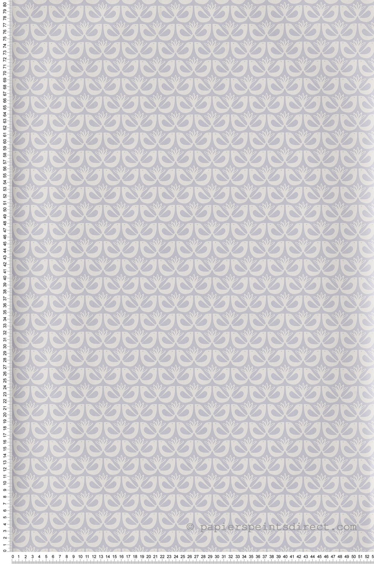 Papier peint oiseaux Freedom gris - Hygge de Casélio | HYG100589126