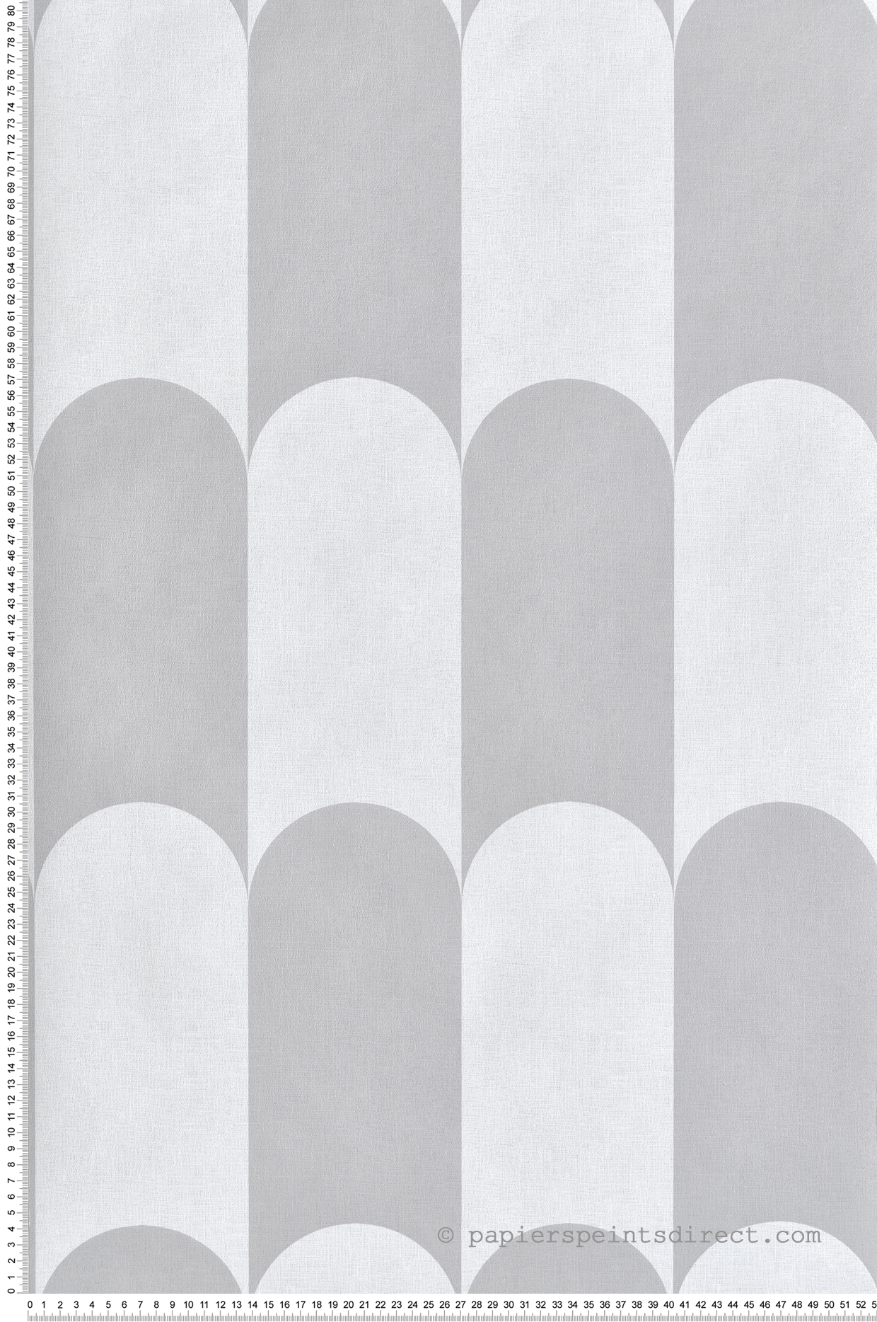Papier peint Arcade Damier gris clair - Maison Paradis de Lutèce | Réf. LTC-MP15556
