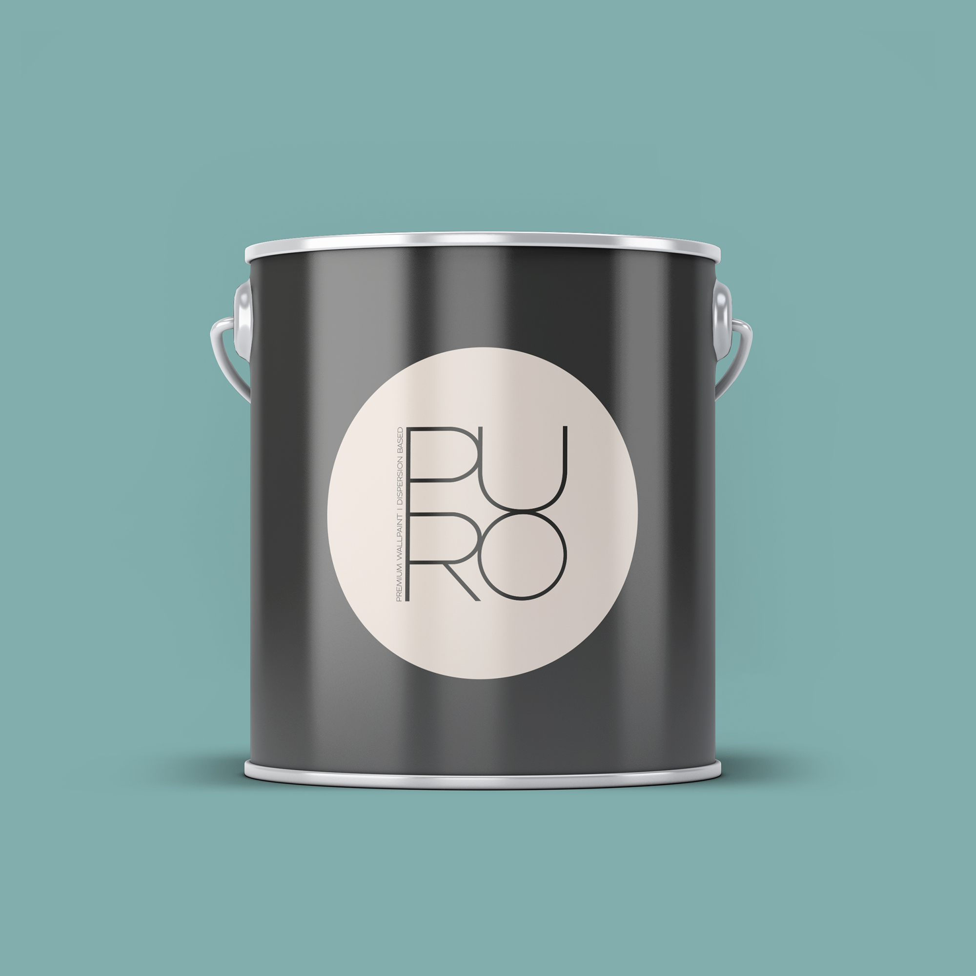 Image d'un pot de 2,5 litres de peinture Puro bleu emerald green - c4008