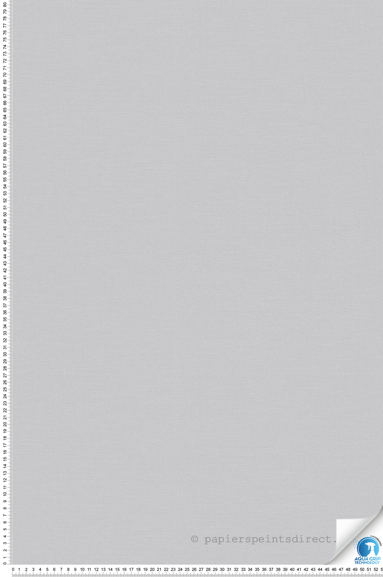 Papier peint préencollé Uni Around gris souris - Designdrop d'A.S. Création | Réf. AS-784992