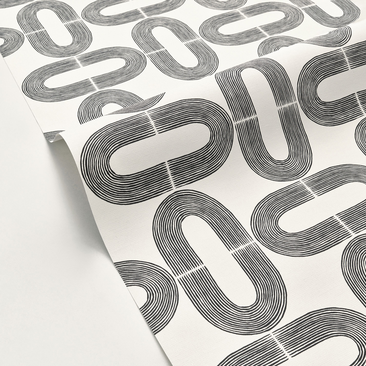 Papier peint Graphique Comète noir et blanc - Moonlight 2 de Casélio AMB | Réf. MLGT104230913