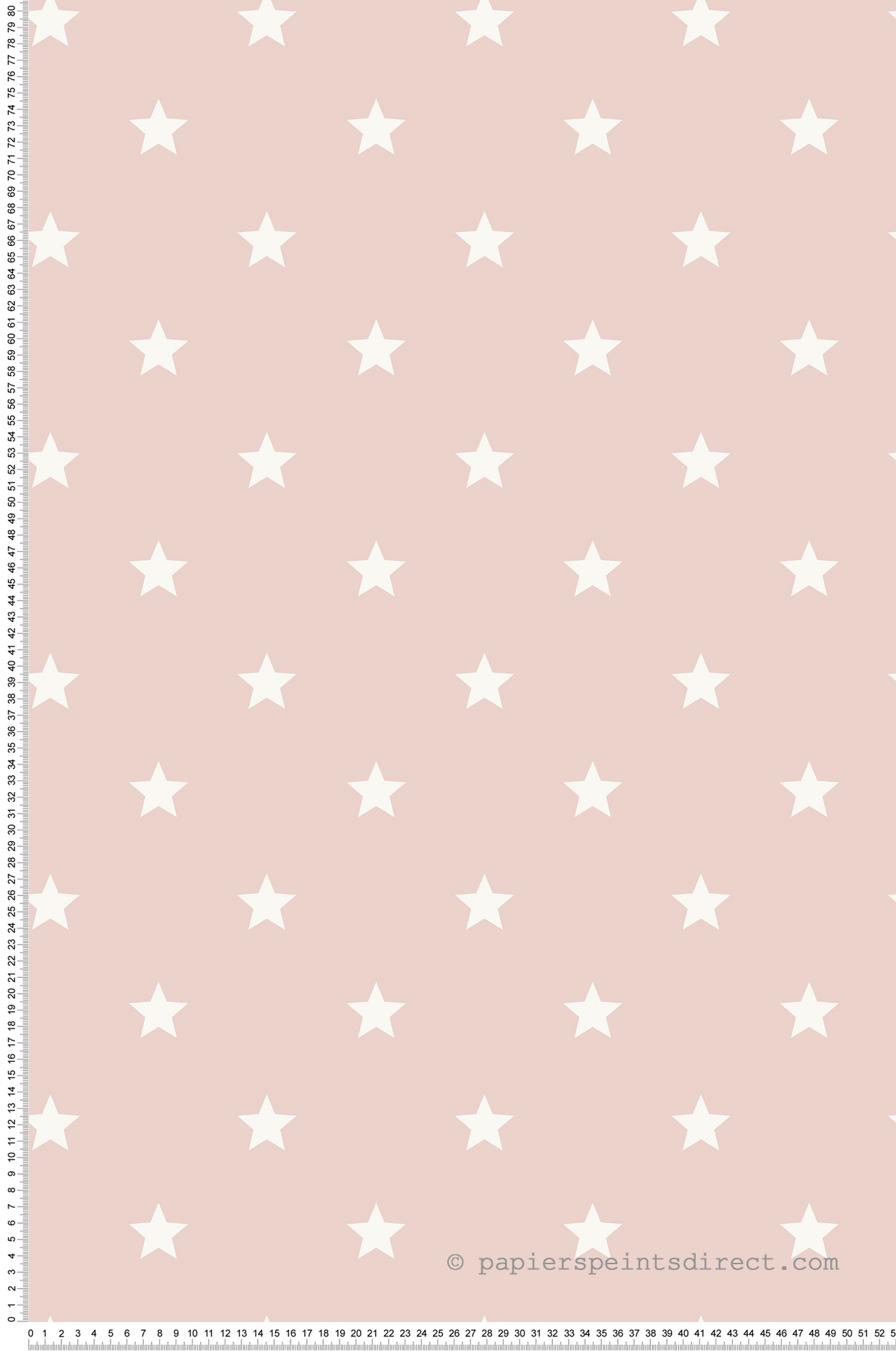 Papier peint Étoile Uniforme rose - Imagine de Lutèce | Réf. LTC-DL27582