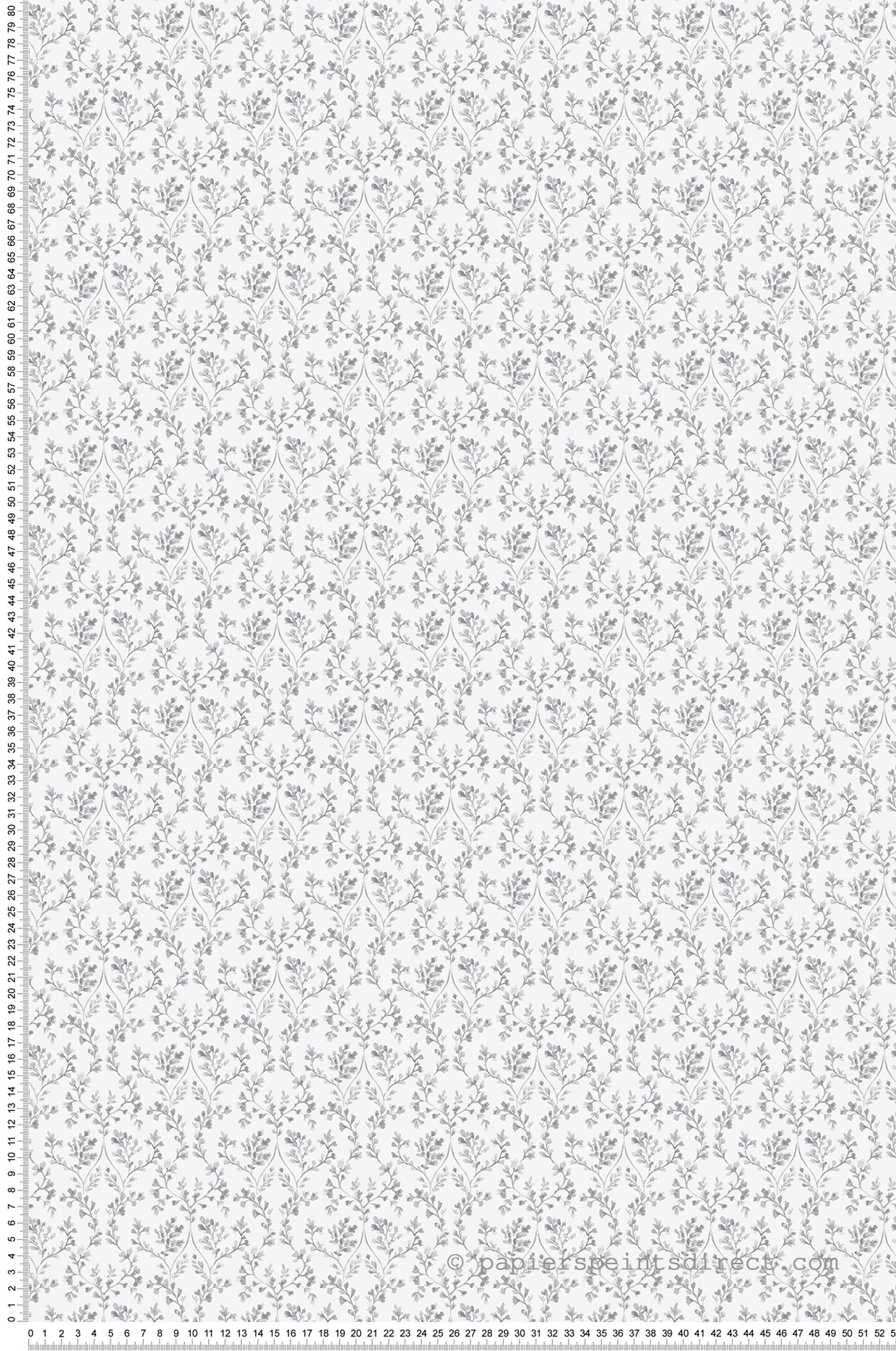 Papier peint Bouton Floral gris - Mini Prints de Lutèce | Réf. LTC-G56678