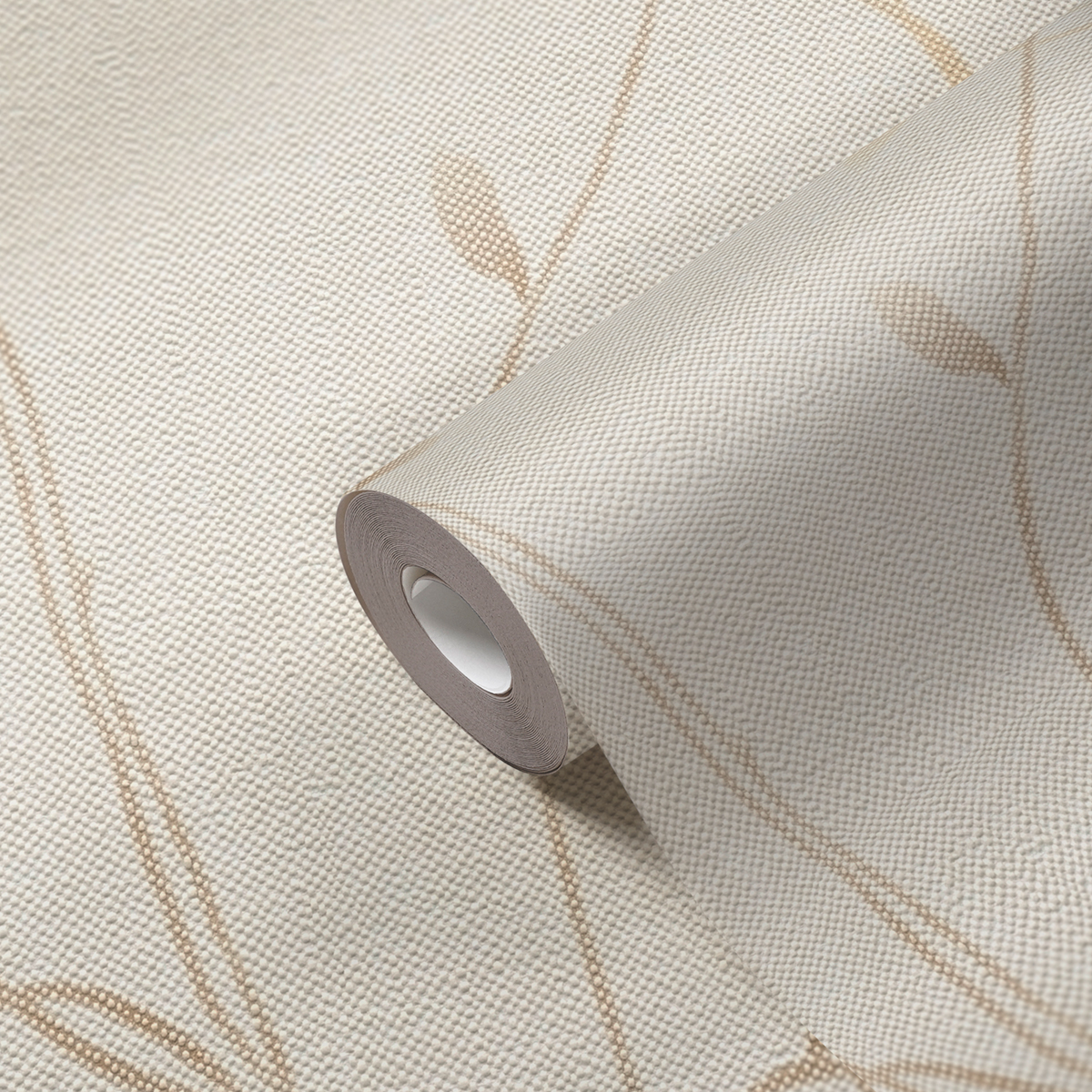 Papier peint Feuille Epurée beige crème - Pure Elegance d'A.S. Création | Réf. AS-397671