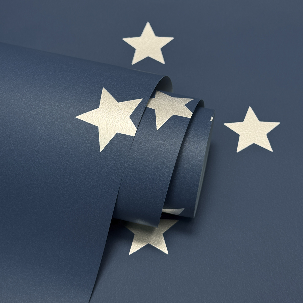 Papier peint Étoile Uniforme bleu marine argenté - Imagine de Lutèce | Réf. LTC-DL27584