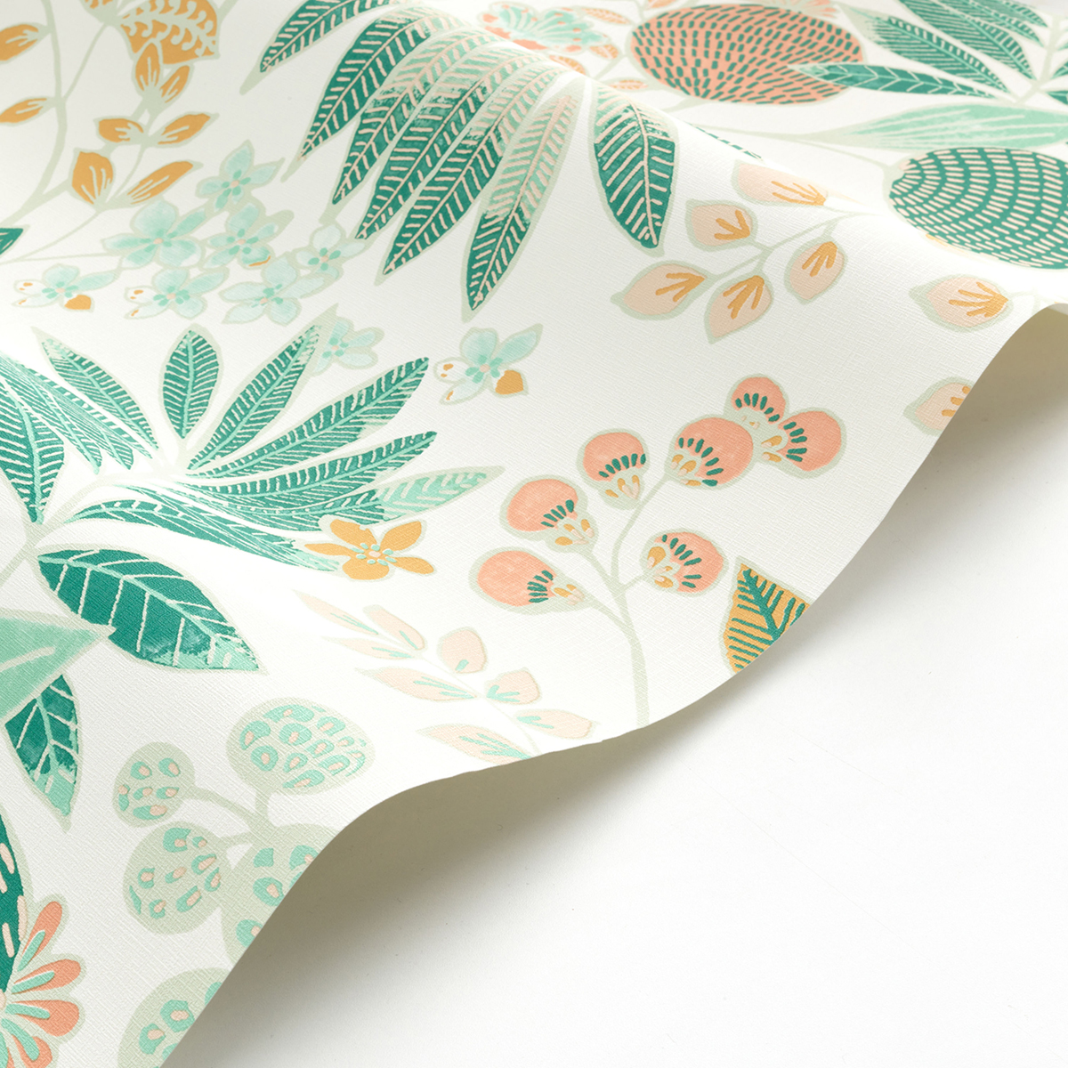 Papier peint Feuillage Palm Springs melon menthe - California de Casadéco | Réf. CALF88807373