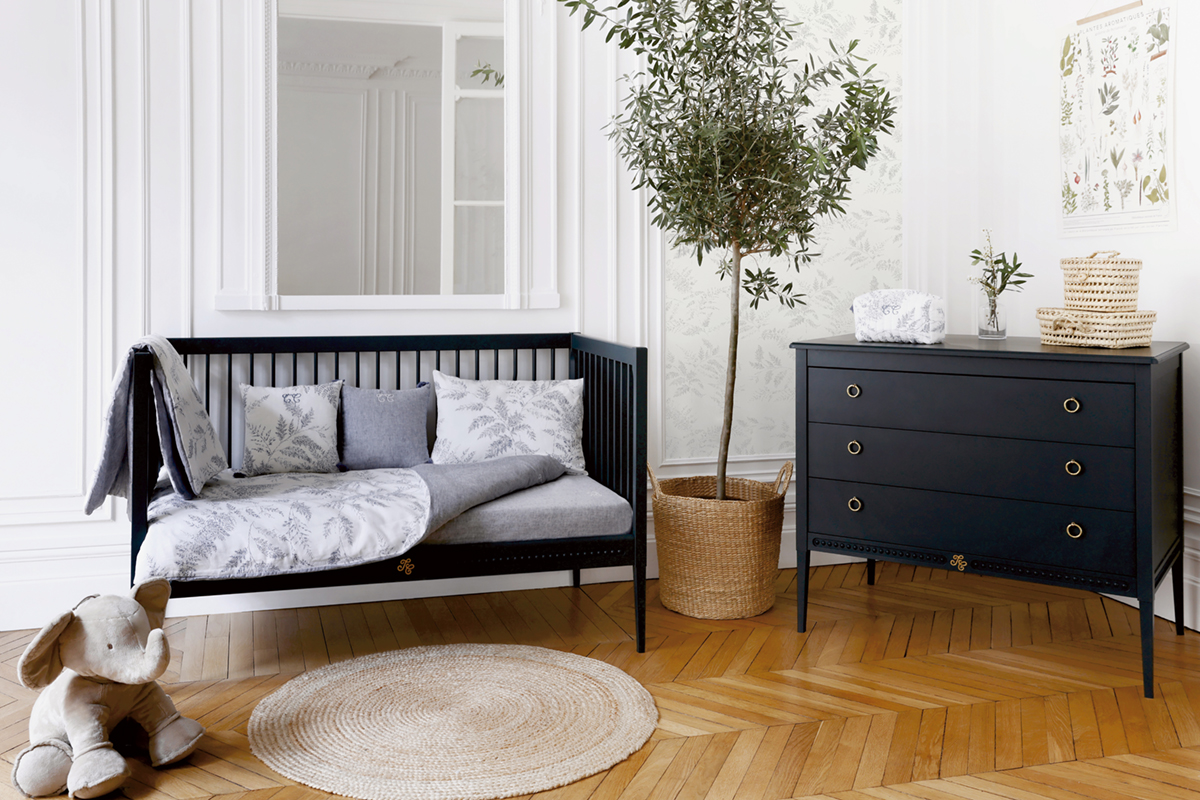 Papier Peint Nature Fougère gris - Tartine et Chocolat de Lutèce AMB1 | Réf. LTC-36200509