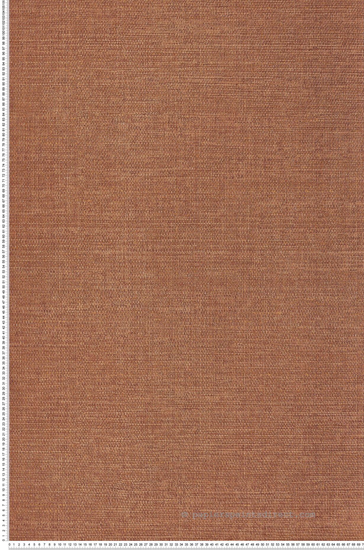 Papier peint Faux-uni Carioca orange brulé - Golfe du Bengale de Casamance | Réf. CAS-B74252650