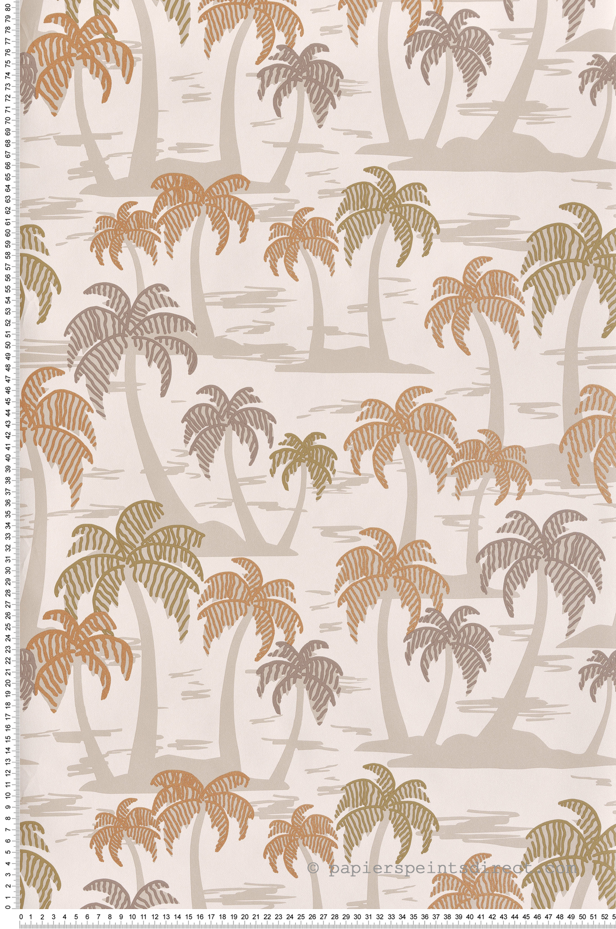 Papier peint Nature Palmier écru - Bensimon 2 de Lutèce | Réf. LTC-51200907