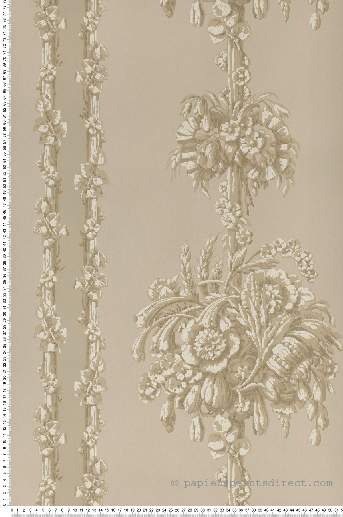 Chelsea Bridge grège - Papier peint London Wallpapers IV de Little Greene