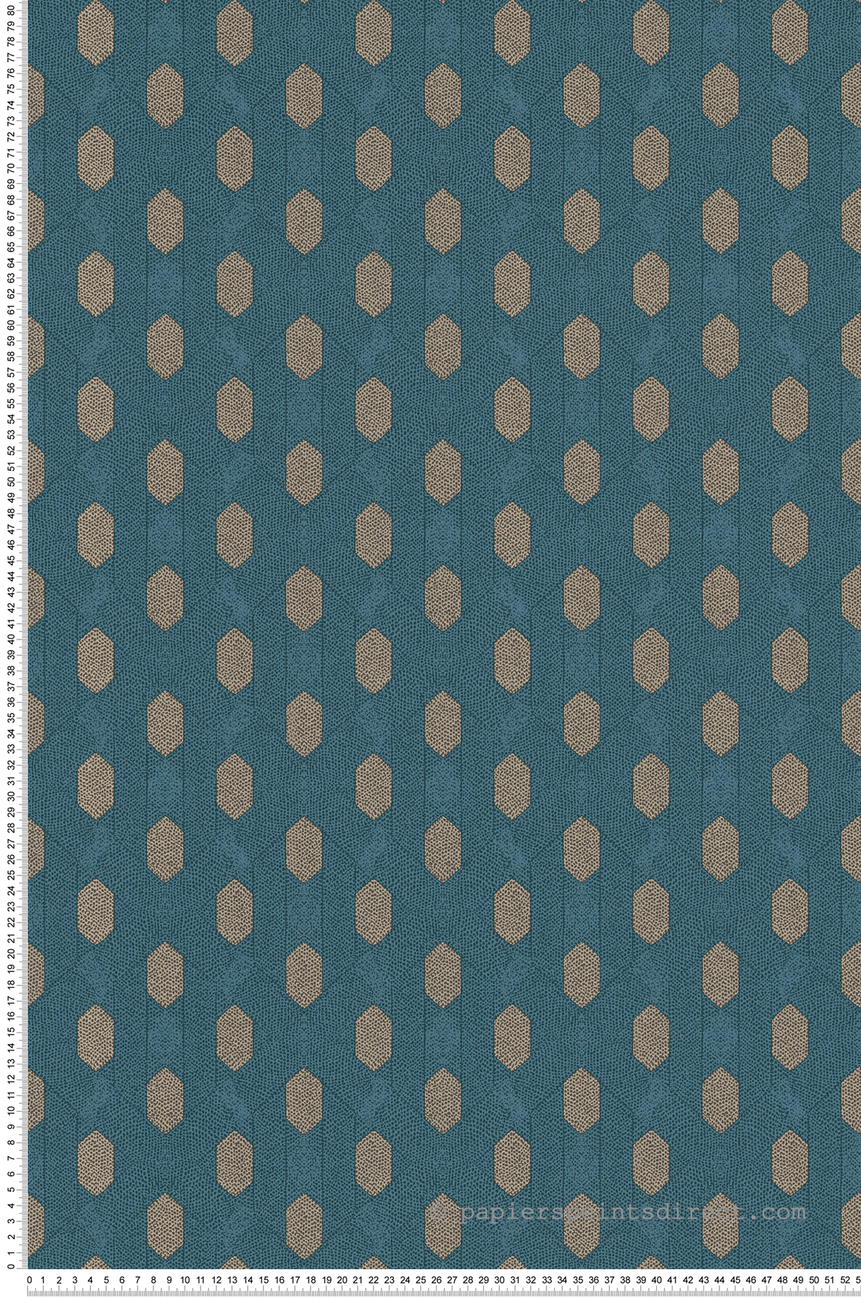 Papier peint ethnique Graphique tacheté canard/beige - Tribeca de Montecolino | Réf. MC-36973-4