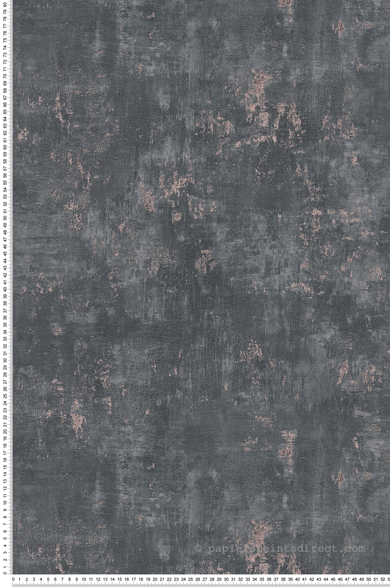 Papier peint Imitation Béton Industriel anthracite cuivré - Stories of Life d'A.S. Création | Réf. AS-396703