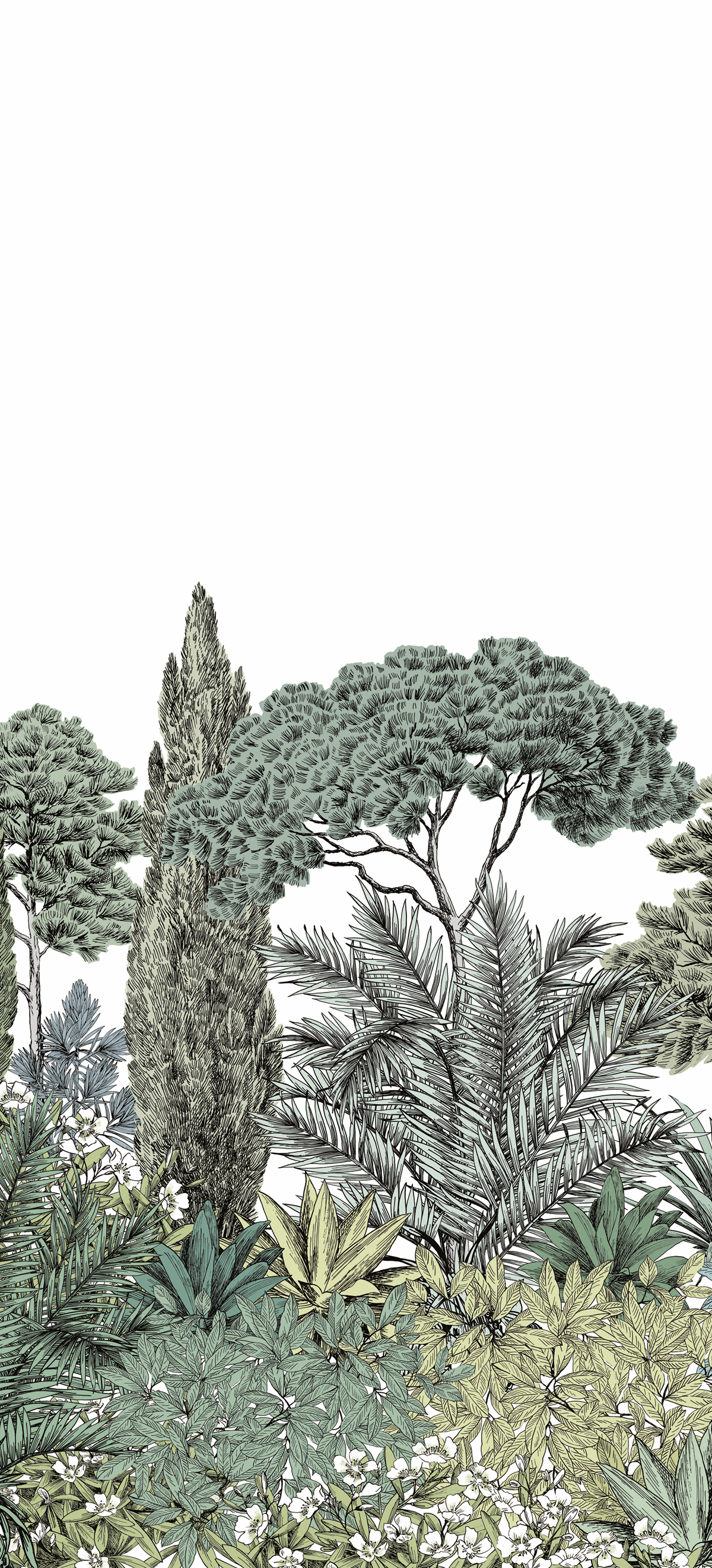 Papier peint panoramique Riviera Naturel A - 1/2/3 - Isidore Leroy