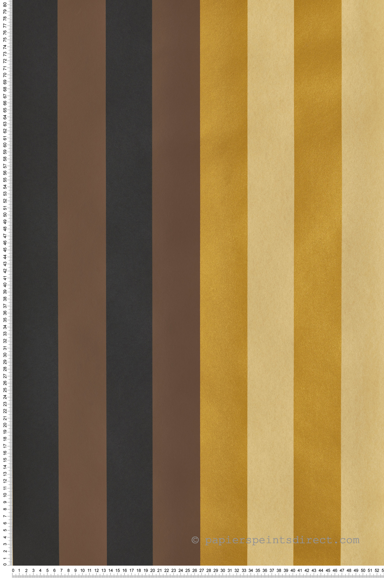 Papier peint Rayure Irisée Infinitus marron doré - Romance de Masureel | Réf. MAS-ROM502