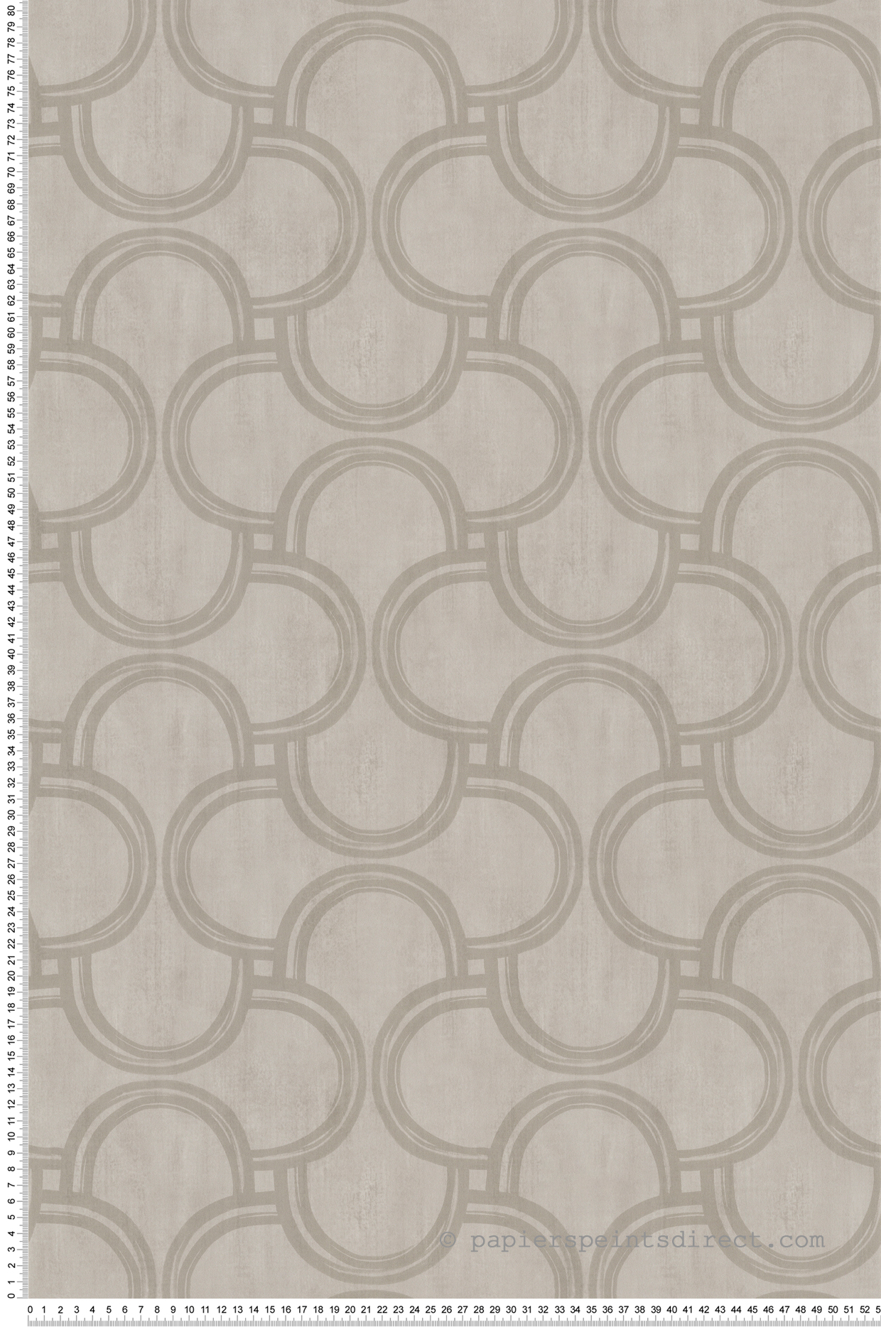 Papier peint Géométrie Entrelacs gris taupé - Les Essentiels de Lutèce | Réf. LTC-51250909