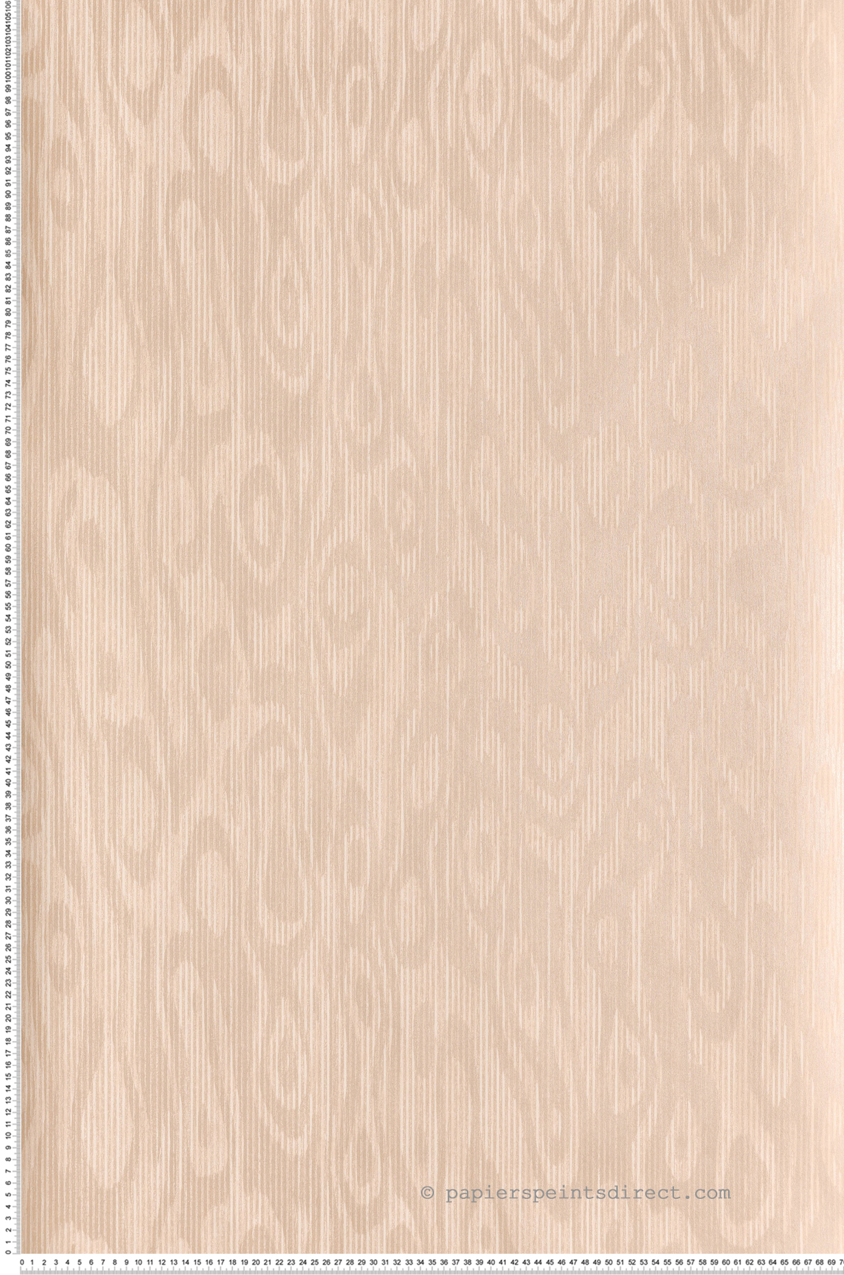 Papier peint Effet Moiré Oackly pêche métallisé - Rhapsody de Masureel | Réf. MAS-RHA204