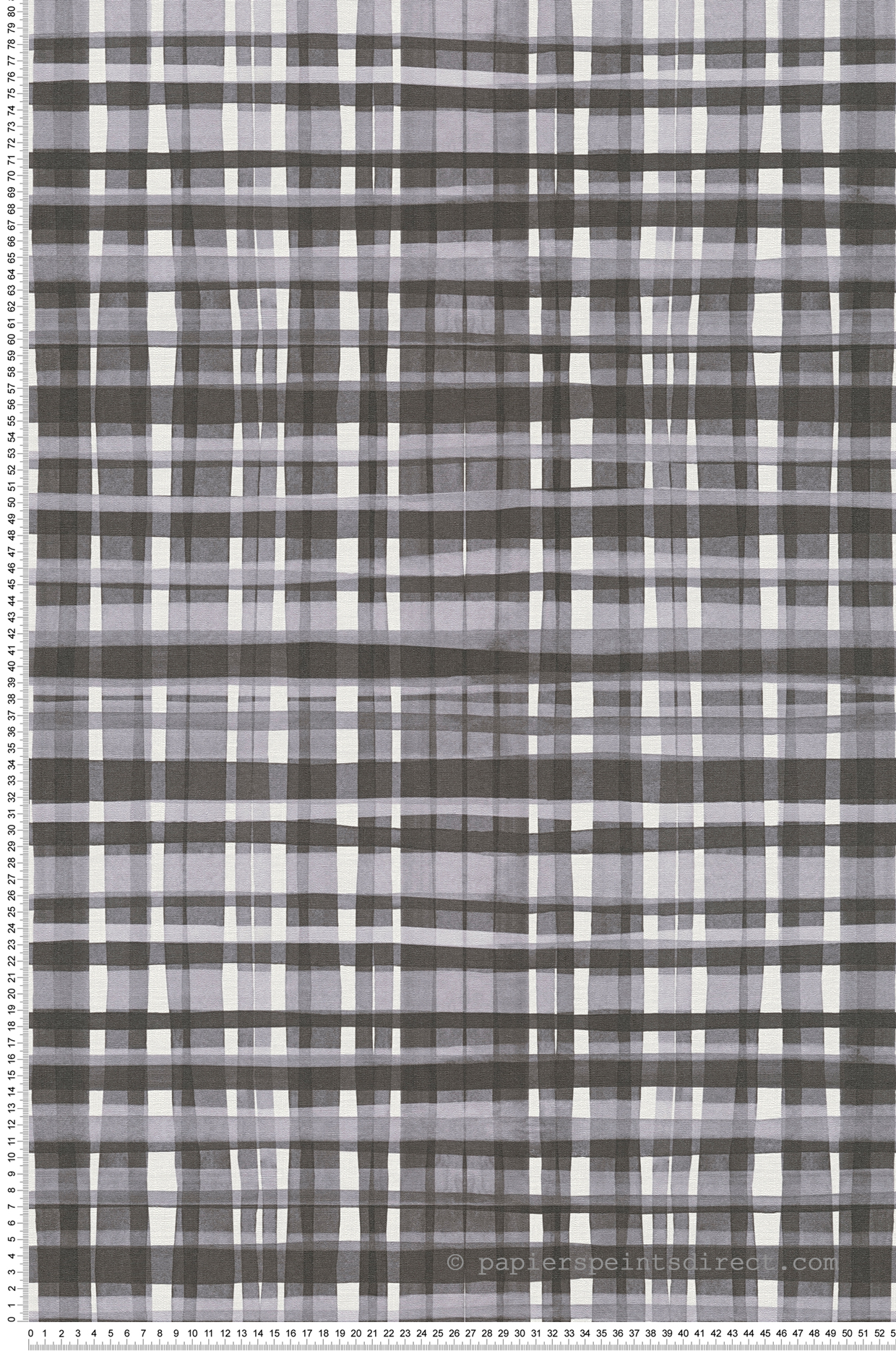 Papier peint Tartan Écossais noir blanc - Anna D'Andrea d'A.S. Création | Réf. AS-782244