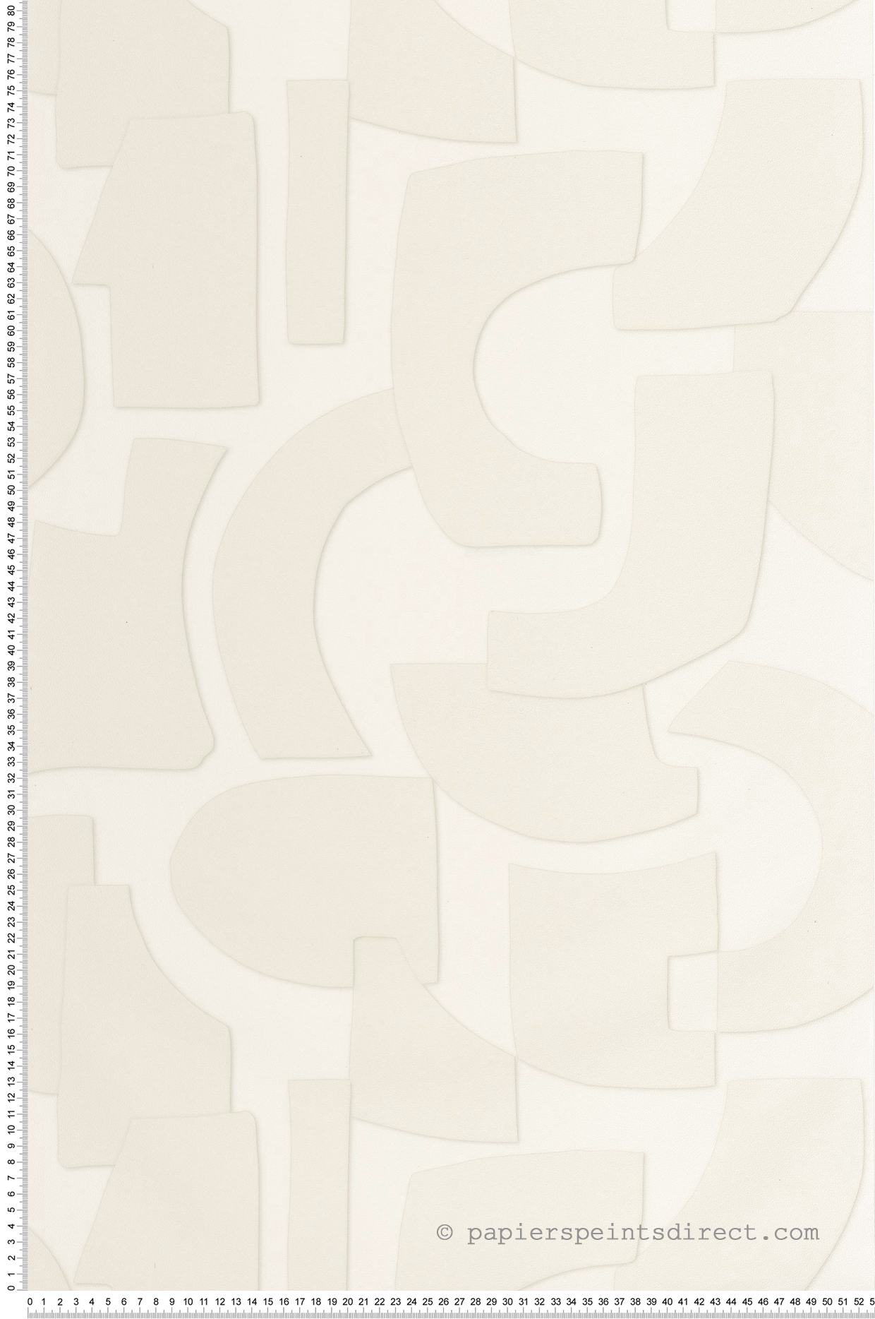 Papier peint Géométrie Effet Volume craie - Origine de Casélio | Réf. OGN106050005