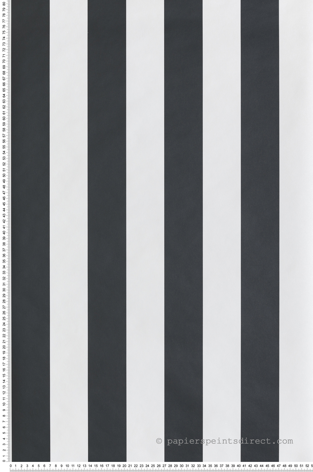 Papier peint Rayure Cyprian noir et blanc métallisé - Othello de Masureel | Réf. MAS-OTH410