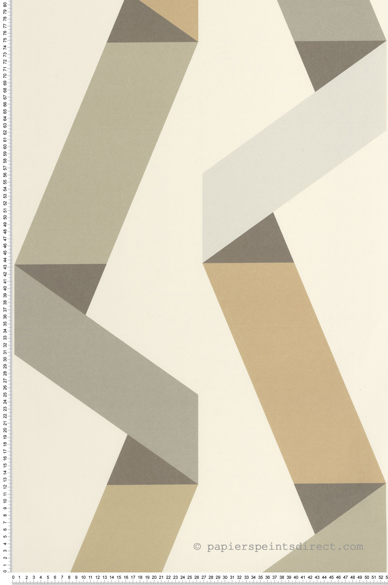 Papier peint Ligne Ribbon beige - Color Game de Casadéco | Réf. GAME200641515