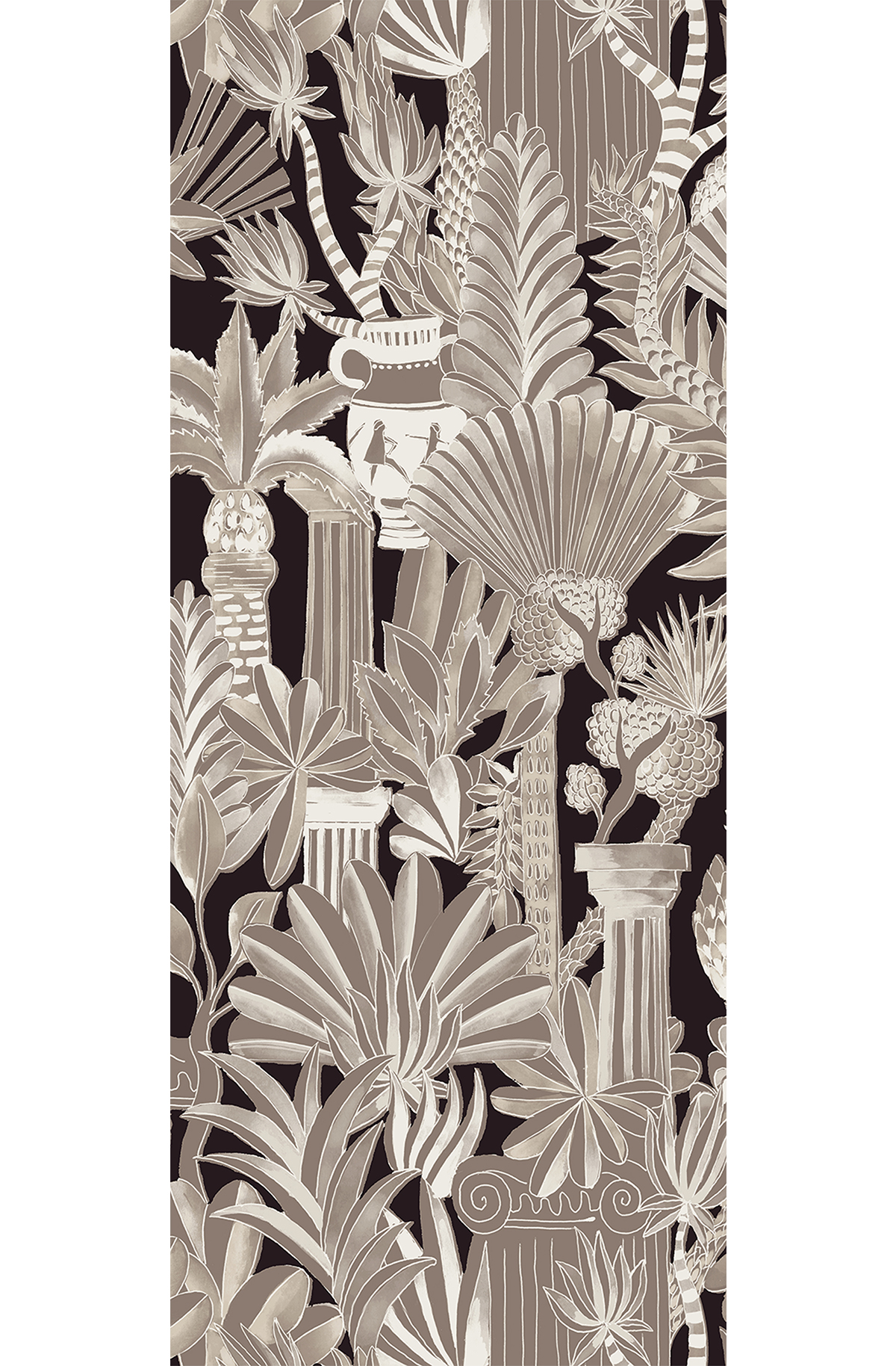 Papier peint panoramique Jungle Antique Trésor beige - A H260 - Wall Designs IV de Masureel | Réf. MAS-DG4TRE1011-260