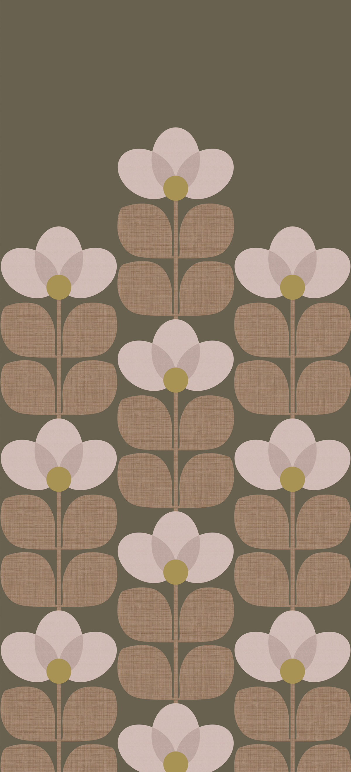 Papier peint panoramique Flower Graphique Sous-bois A - 1/2/3 - Isidore Leroy