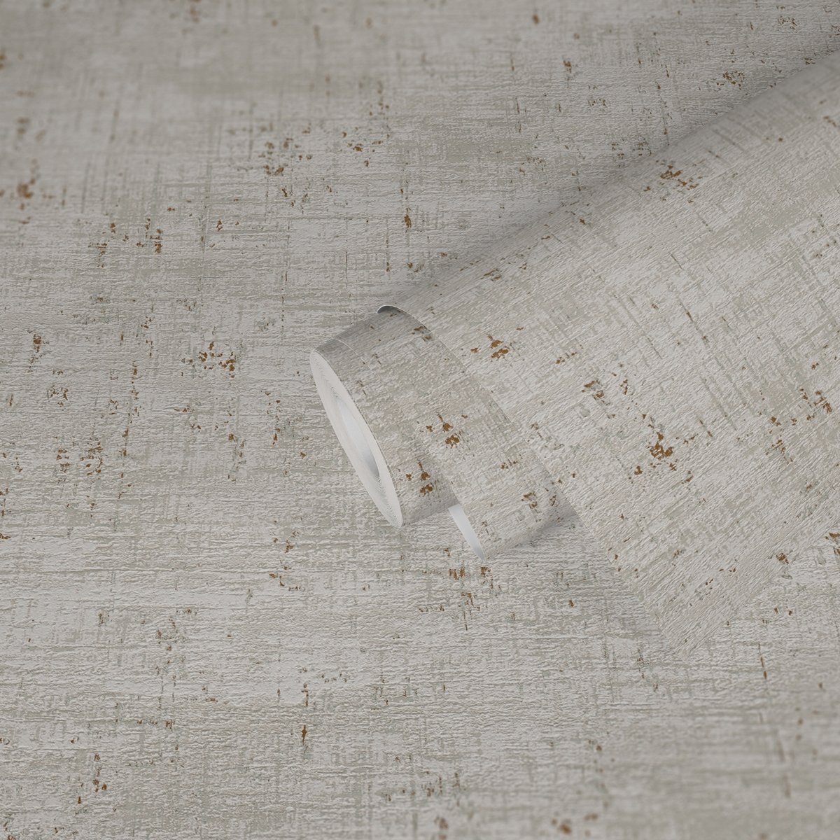 Papier peint Aspect Industriel Texturé gris perle doré - Stories of Life d'A.S. Création AMB2 | Réf. AS-396574