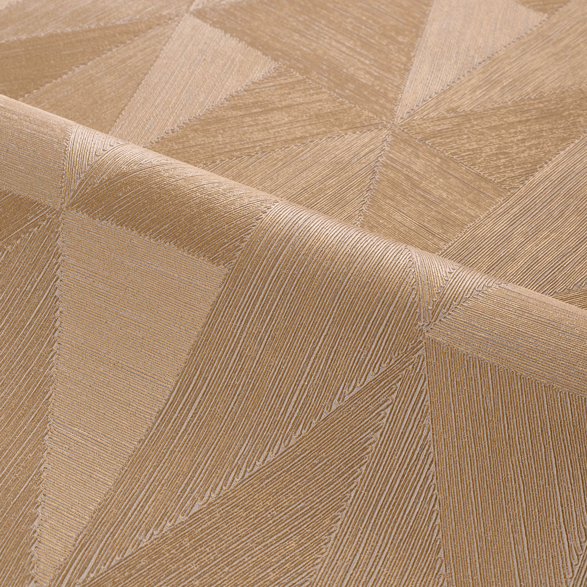 Papier peint Géométrique Parangon mordoré - Métal de Casamance AMBV | Réf. CAS-75770610