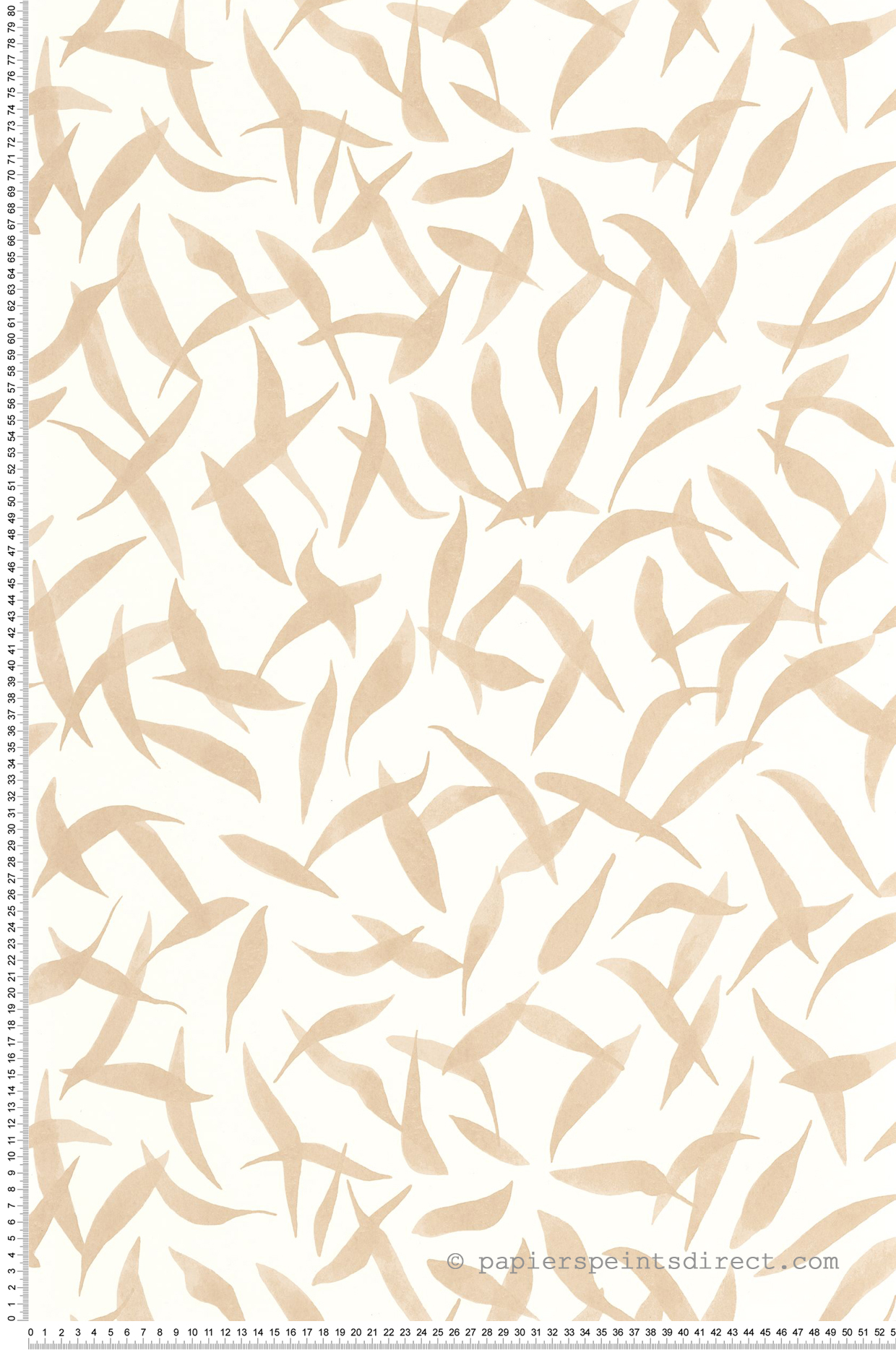 Papier peint Feuille Clos des Oliviers beige - Echappée Belle de Casadéco | Réf. ECHA89841122