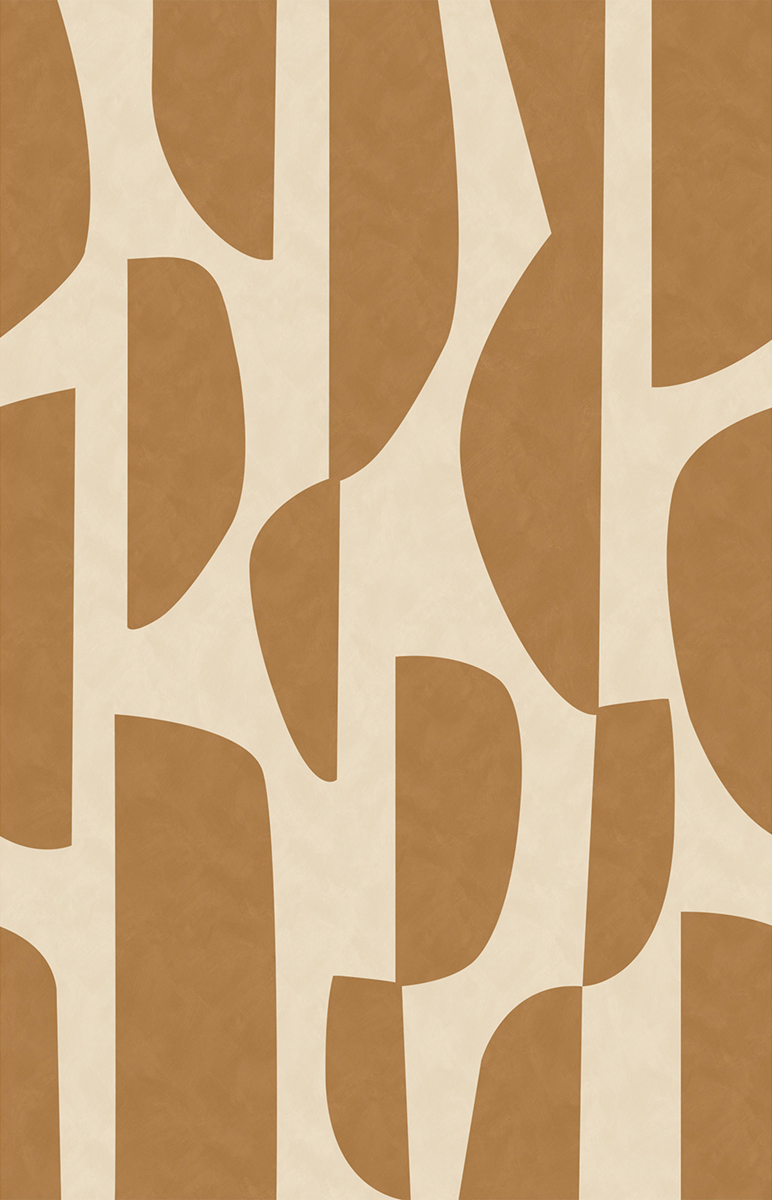 Papier peint panoramique Forme Totem camel 200X310 - Origine de Casélio | Réf. OGN106092004