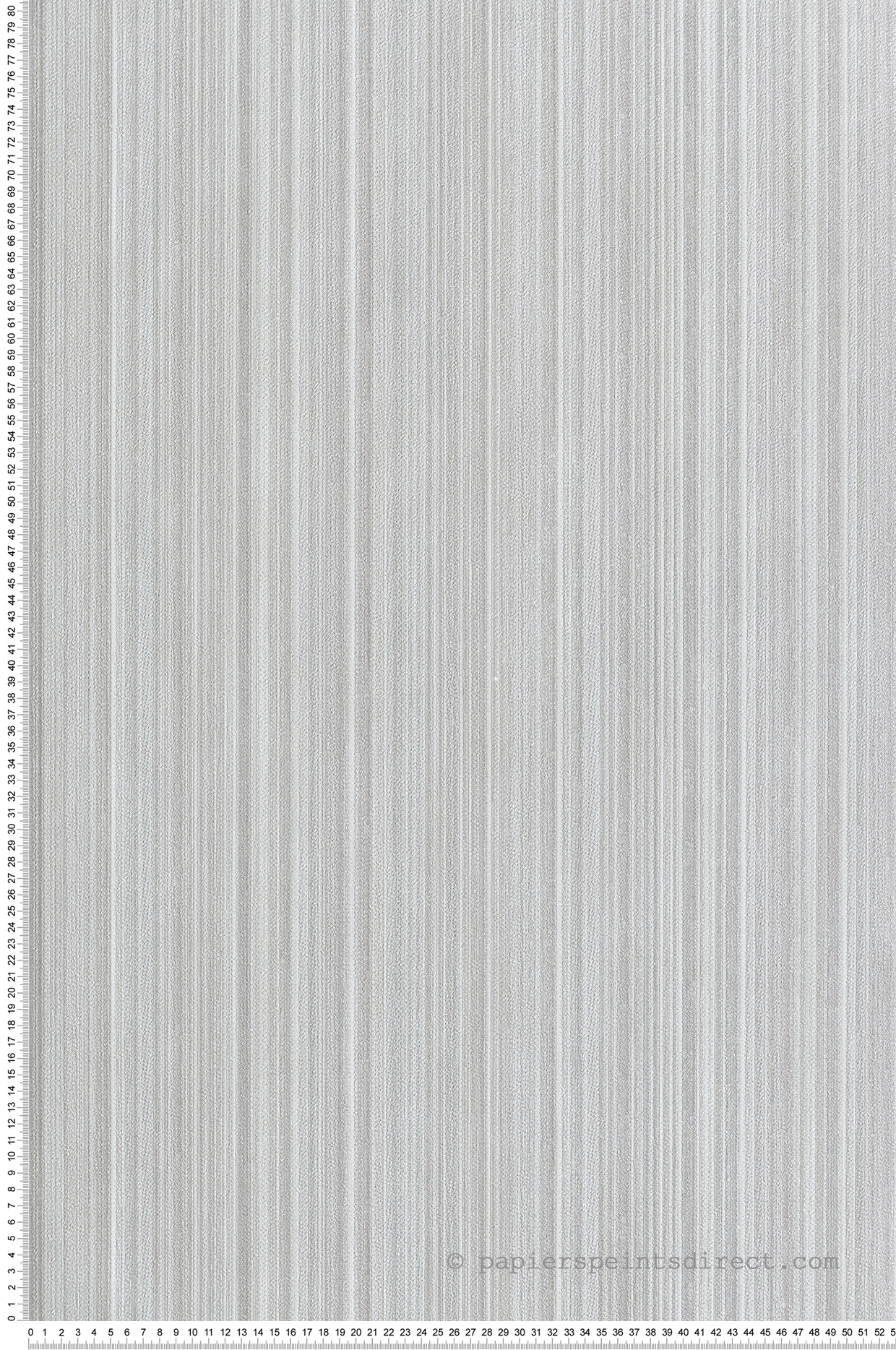 Papier Peint Rayure Tissée Paillettes gris clair argenté - Venezia d'Ugépa | Réf. UGP-M66509