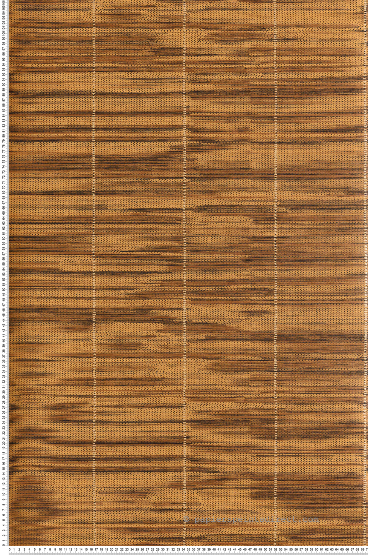 Papier peint Tissage en Paille Safia camel orange doré - Joy de Masureel | Réf. MAS-JOY202