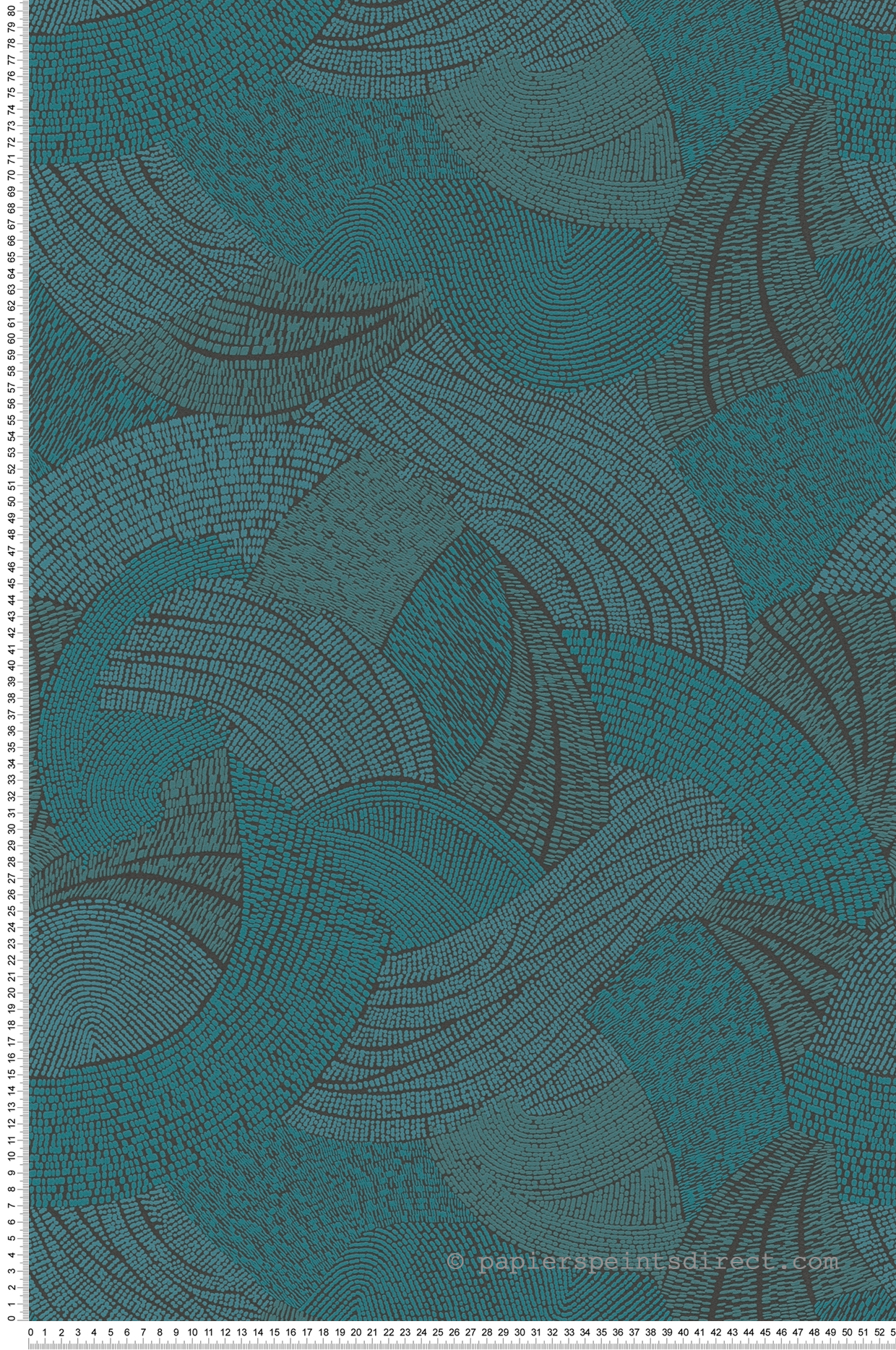 Papier peint Vagues Féériques bleu canard - French Affair d'A.S. Création | Réf. AS-399353