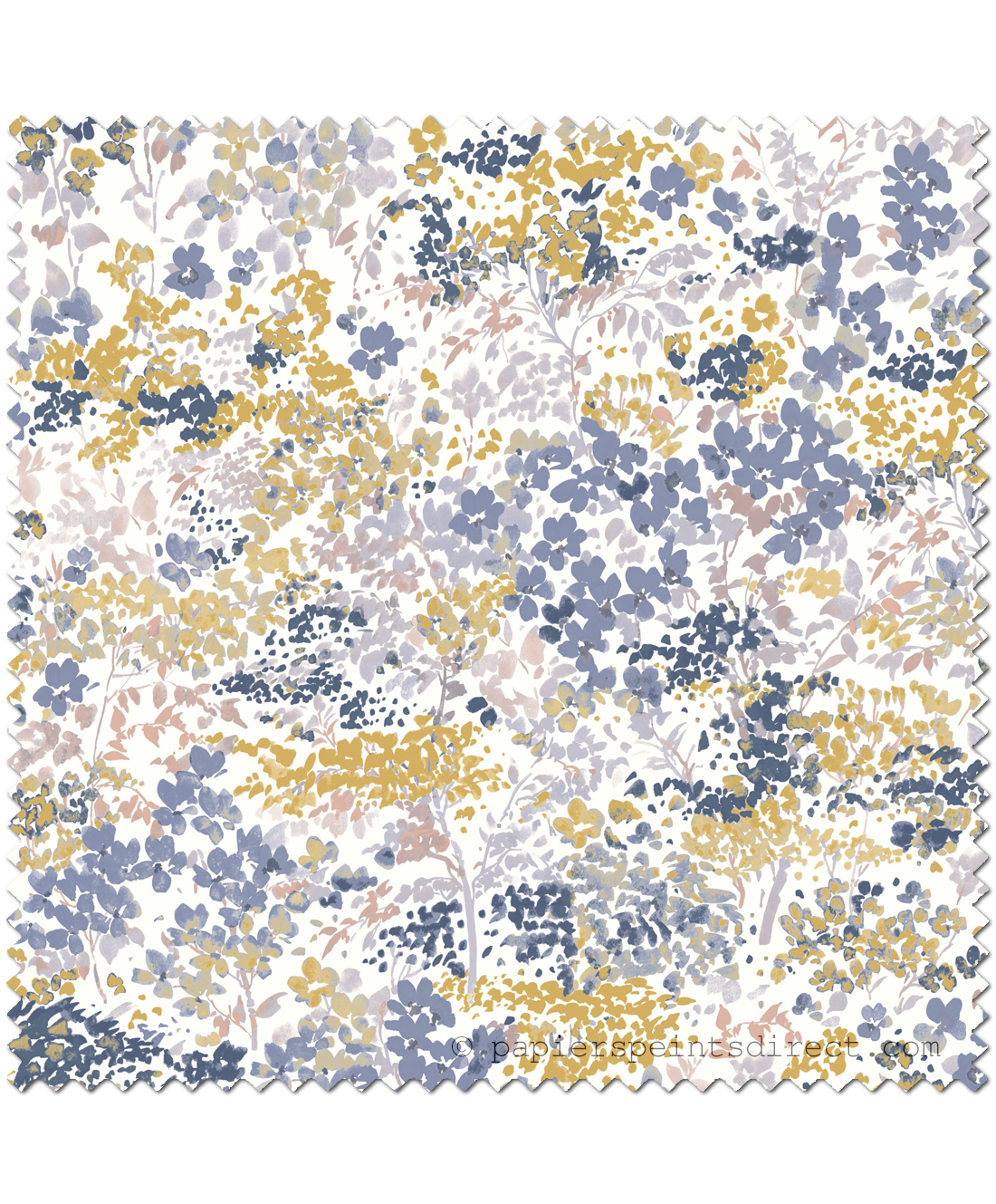 Tissu Esprit liberty curry - Florescence de Casadeco | Réf. FLRE82446567