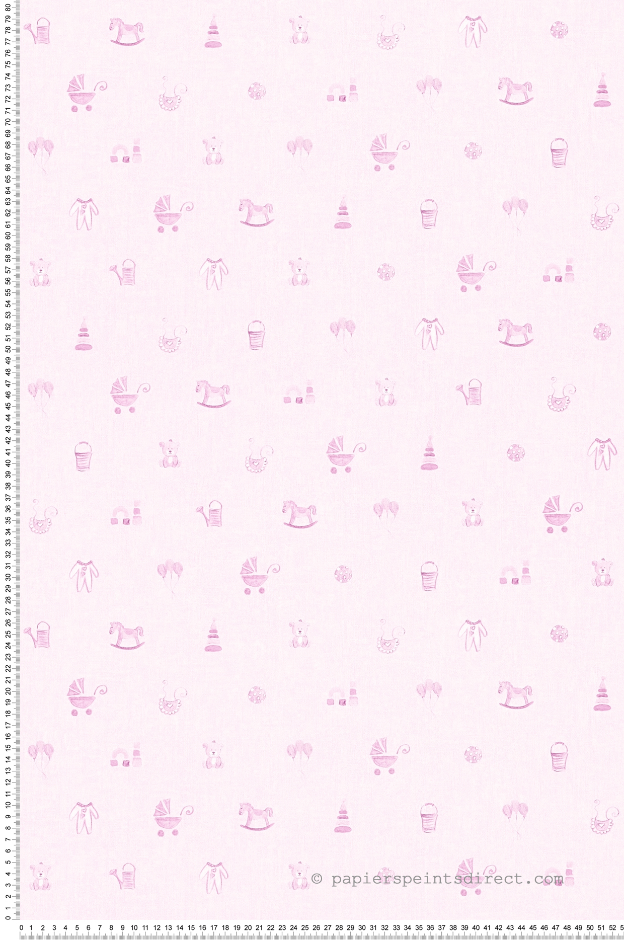 Papier peint jeux d'enfant rose - Little Stars AS Création | Réf. SP04382