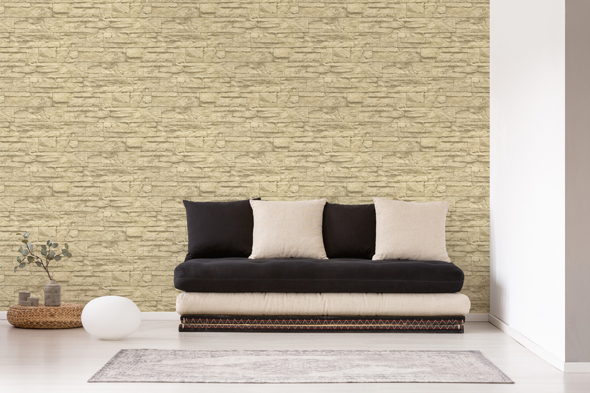 Papier peint Pierre Parement beige - Elements 2 d'A.S. Création AMB2 | Réf. AS-707130